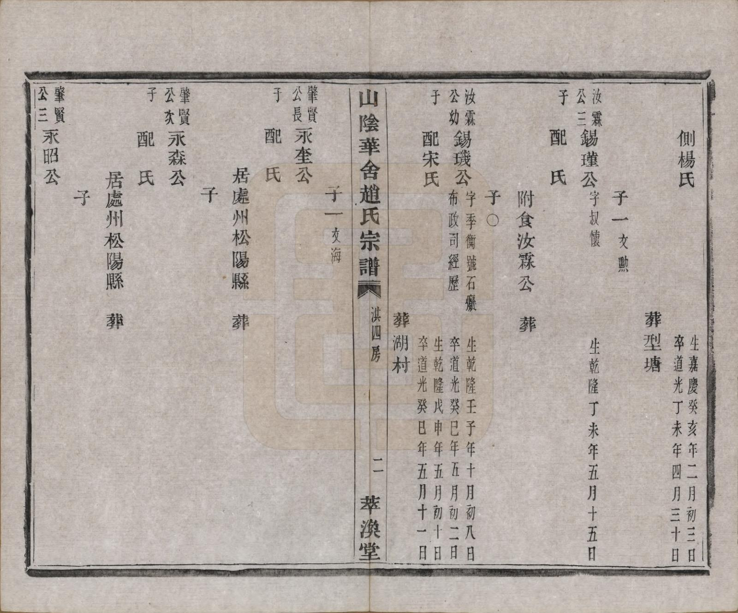 GTJP2231.赵.浙江绍兴.山阴华舍赵氏宗谱十八卷.清光绪十年（1884）_011.pdf_第2页