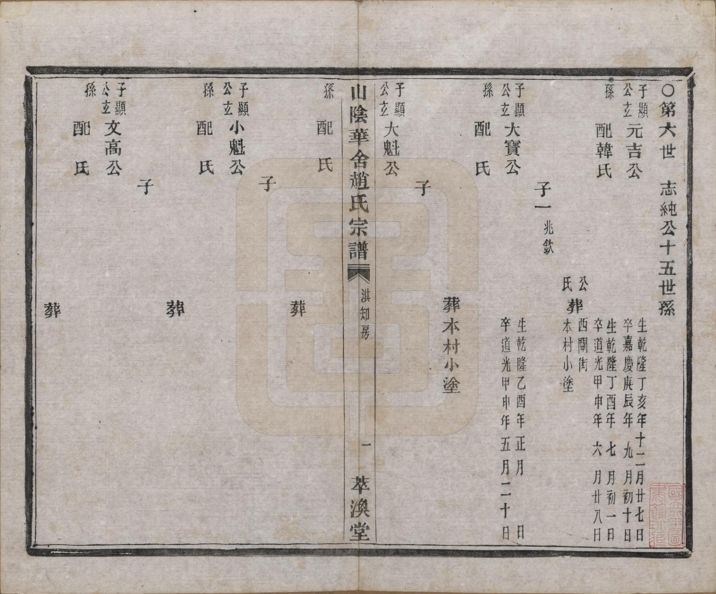 GTJP2231.赵.浙江绍兴.山阴华舍赵氏宗谱十八卷.清光绪十年（1884）_018.pdf_第1页