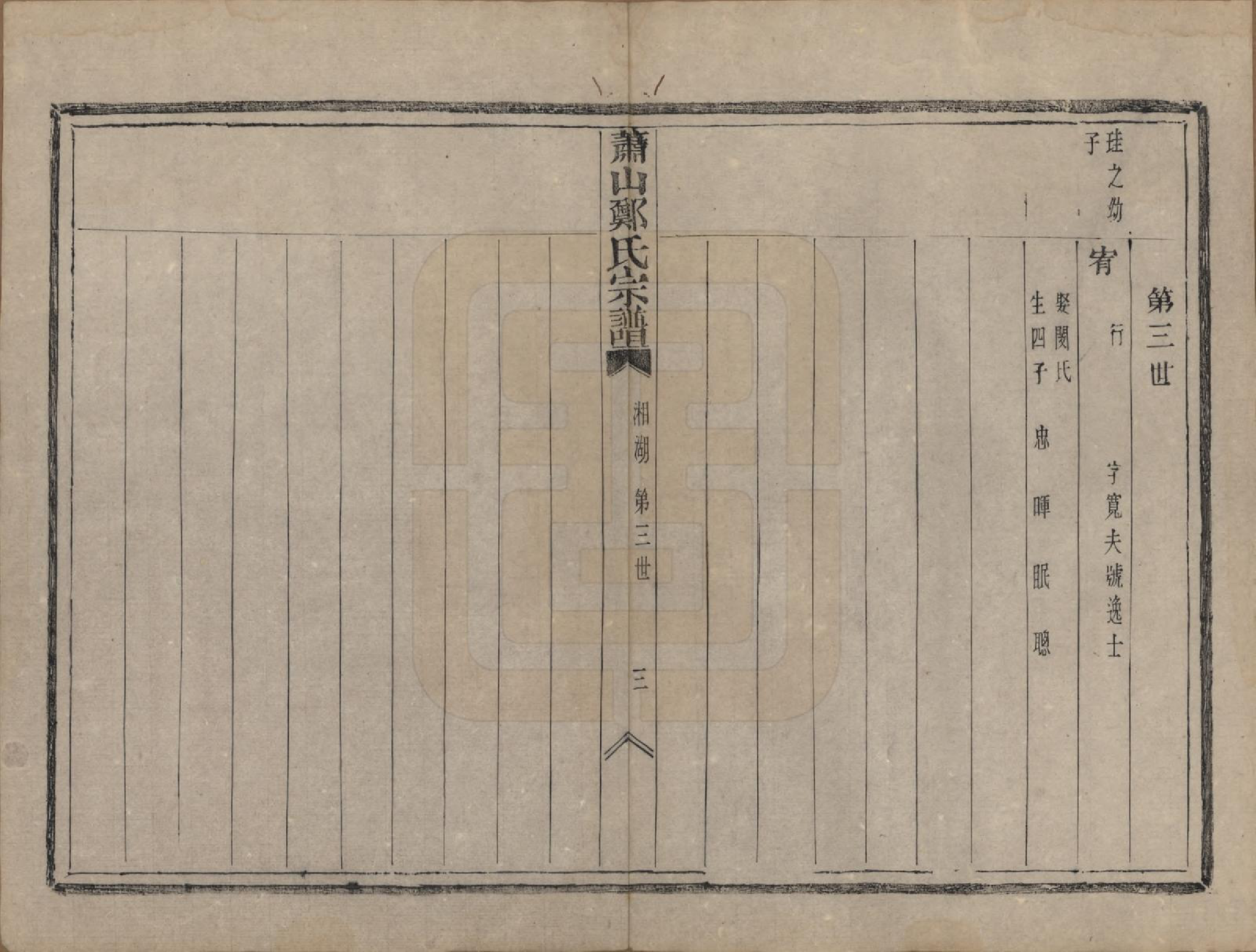 GTJP2249.郑.浙江萧山.萧山郑氏宗谱十二卷.清光绪二十二年（1896）_011.pdf_第3页