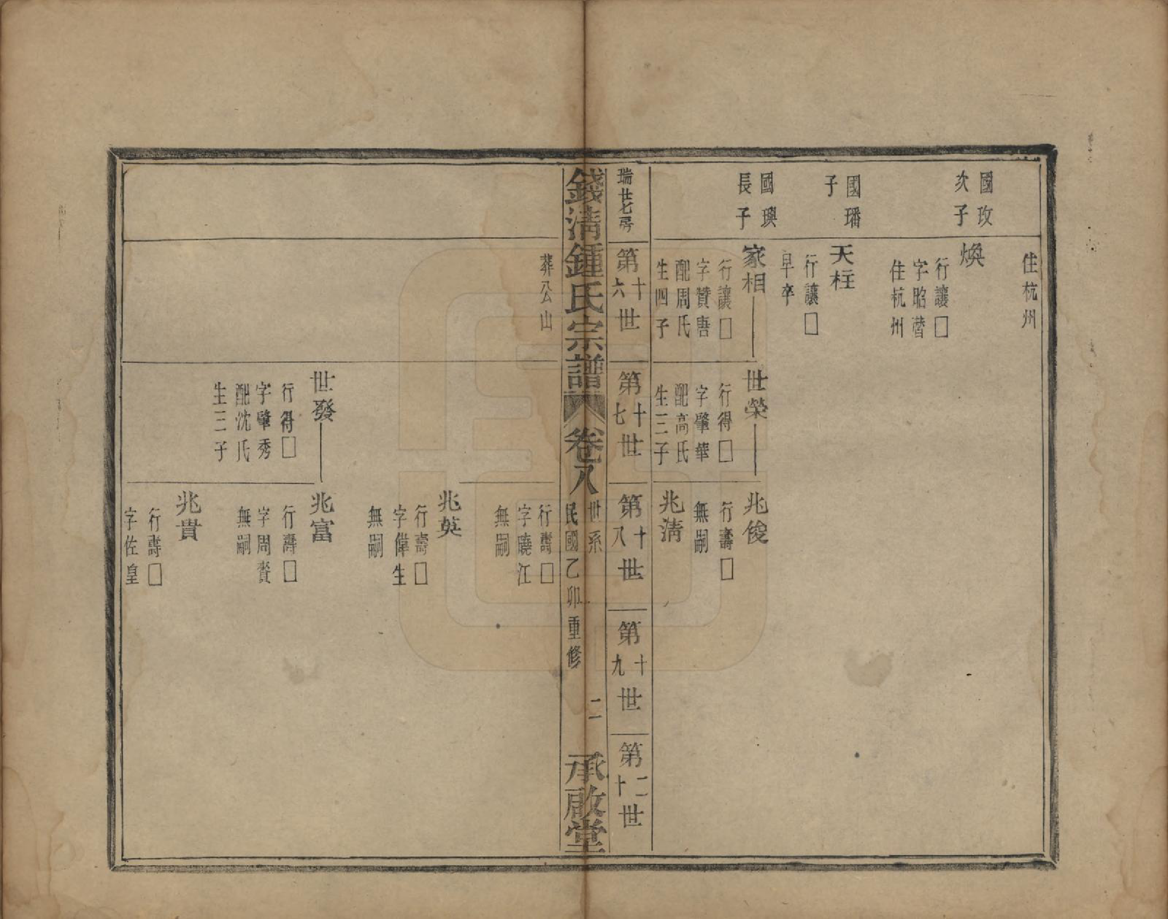 GTJP2263.锺.浙江萧山.钱清锺氏宗谱十二卷.民国四年（1915）_008.pdf_第3页