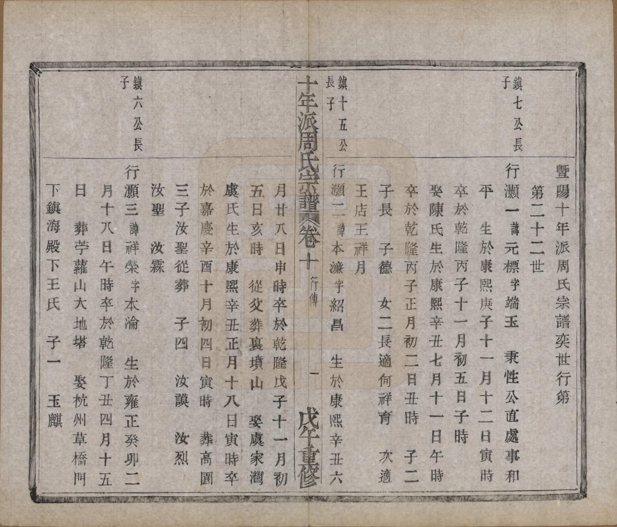 GTJP2299.周.浙江诸暨.暨阳周氏十年派宗谱十二卷.民国七年（1918）_010.pdf_第2页