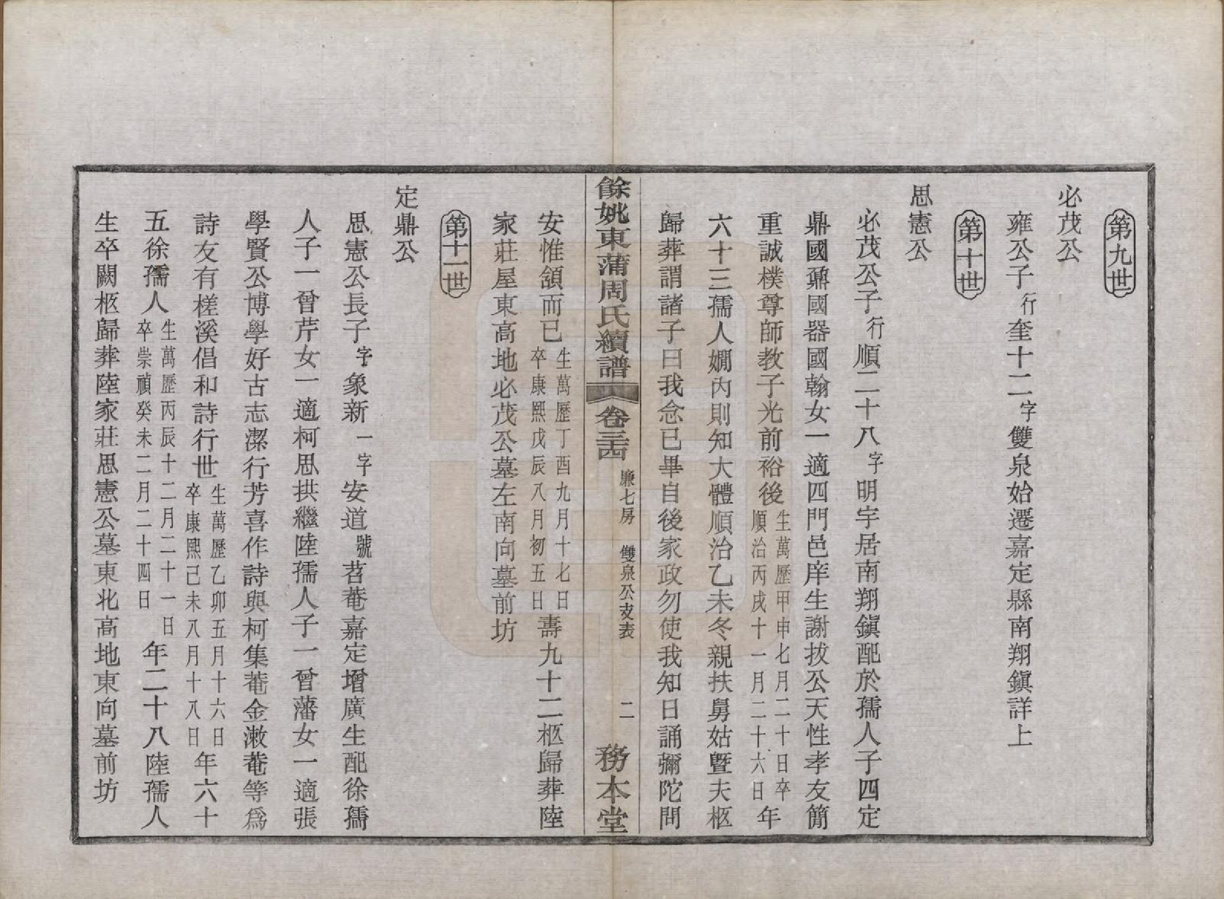 GTJP2307.周.浙江余姚.余姚东蒲周氏续谱三十八卷.民国十年（1921）_034.pdf_第3页