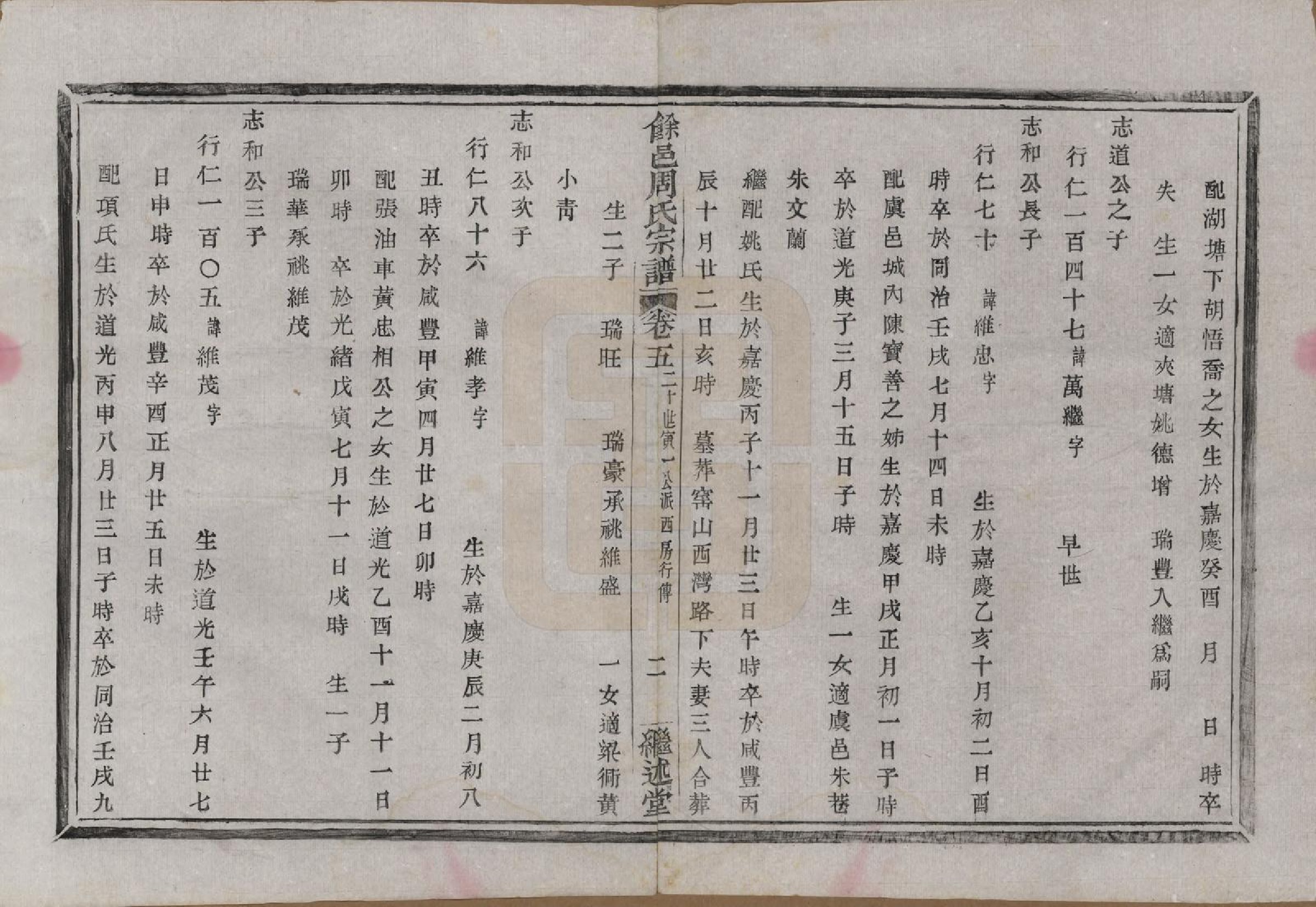 GTJP2326.周.浙江余姚.余邑周氏宗谱六卷.清光绪二十二年（1896）_005.pdf_第2页