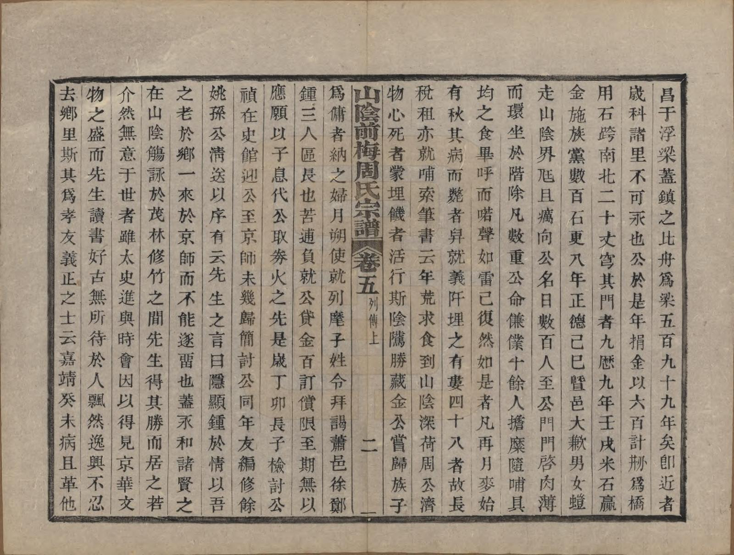 GTJP2327.周.浙江绍兴.山阴前梅周氏宗谱三十四卷.清光绪二十年（1894）_005.pdf_第2页