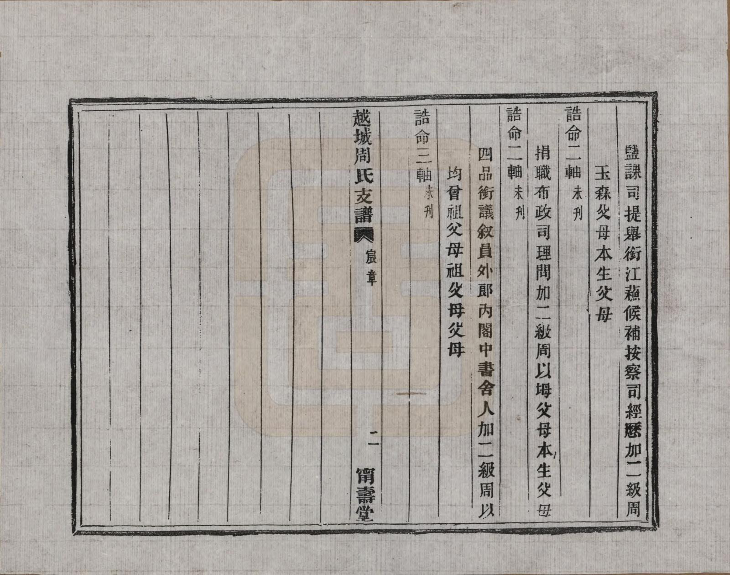 GTJP2329.周.浙江绍兴.越城周氏支谱不分卷.清光绪三年（1877）_601.pdf_第2页