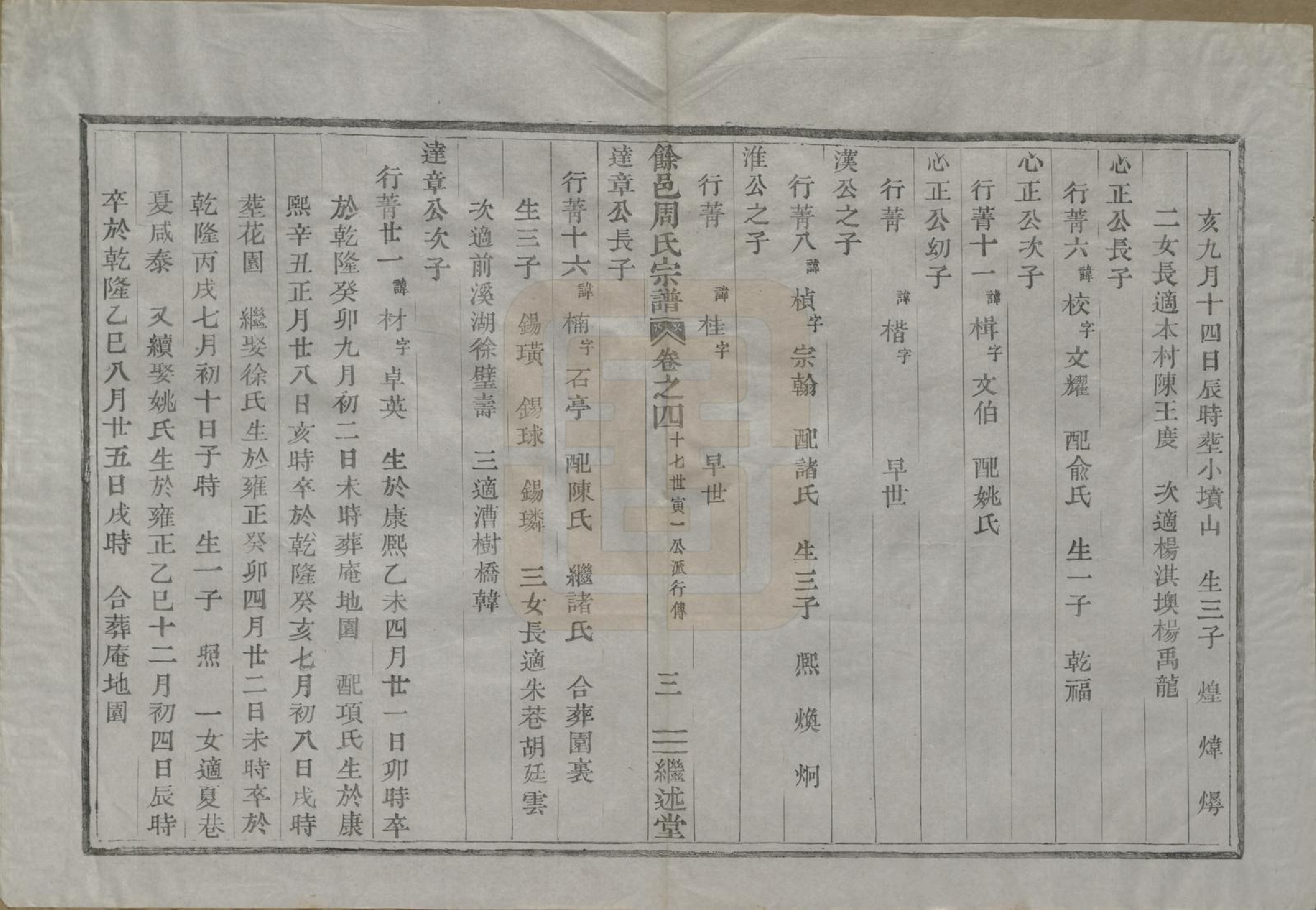 GTJP2342.周.浙江余姚.余邑周氏宗谱六卷.清光绪四年（1878）_004.pdf_第3页