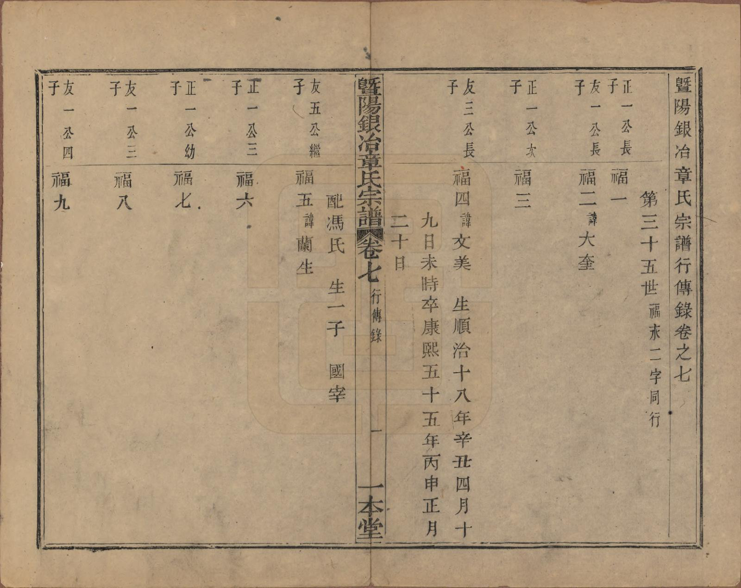 GTJP2200.章.浙江诸暨.暨阳银治章氏宗谱八卷.清光绪二年（1876）_007.pdf_第2页