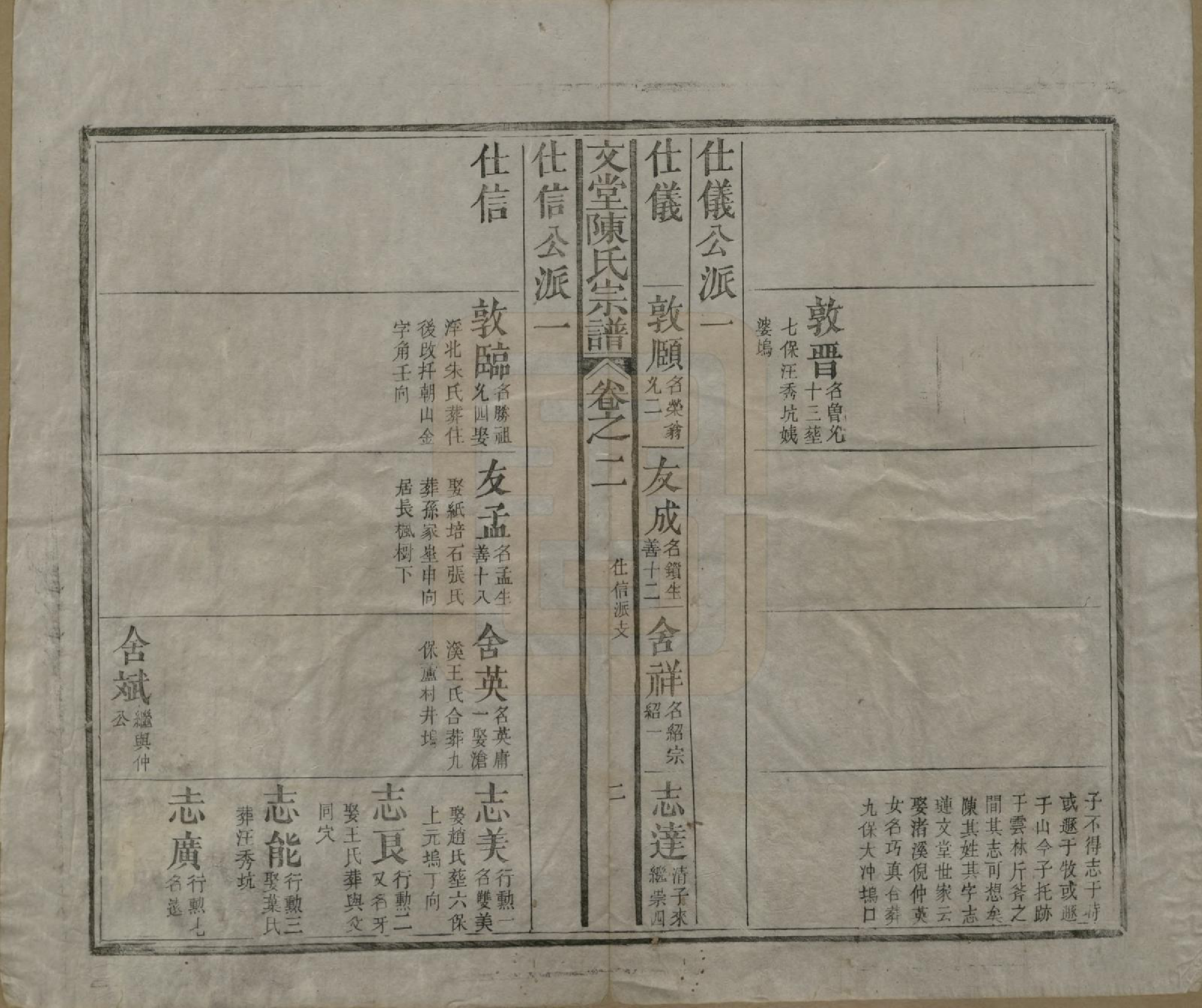 GTJP0174.陈.安徽祁门.文堂陈氏宗谱六卷.清道光八年（1828）_002.pdf_第2页