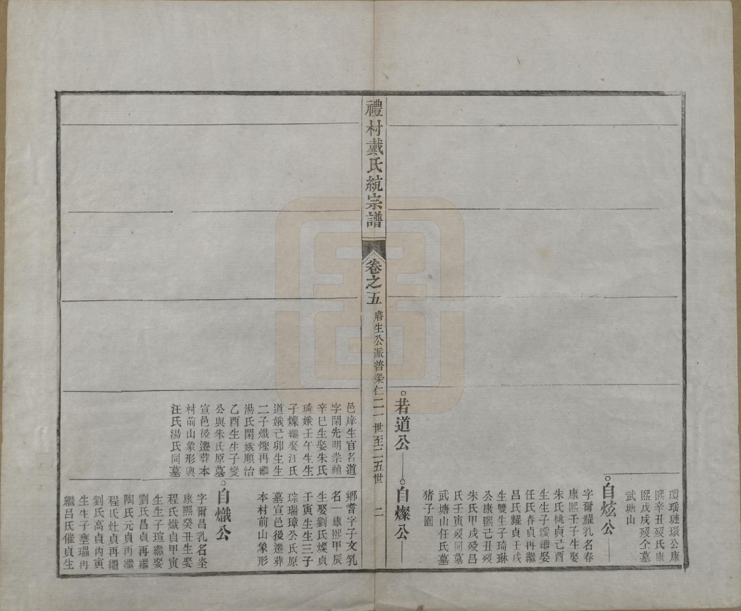 GTJP0265.戴.安徽旌德.礼村戴氏统宗谱十卷.清光绪三十四年（1908）_005.pdf_第2页