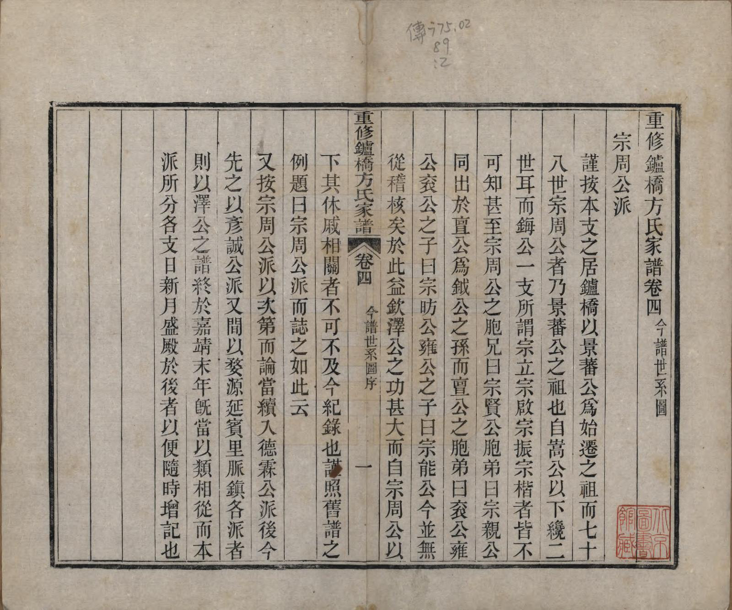 GTJP0335.方.安徽寿县.重修鑪桥方氏家谱四卷.清光绪四年(1878)_004.pdf_第2页