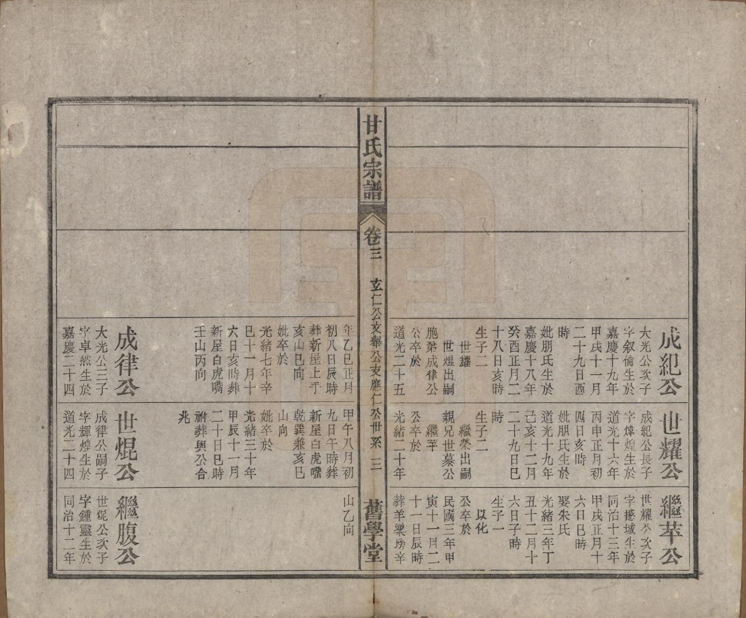 GTJP0373.甘.安徽太湖.太湖甘氏宗谱十九卷首一卷.民国十八年（1929）_003.pdf_第3页