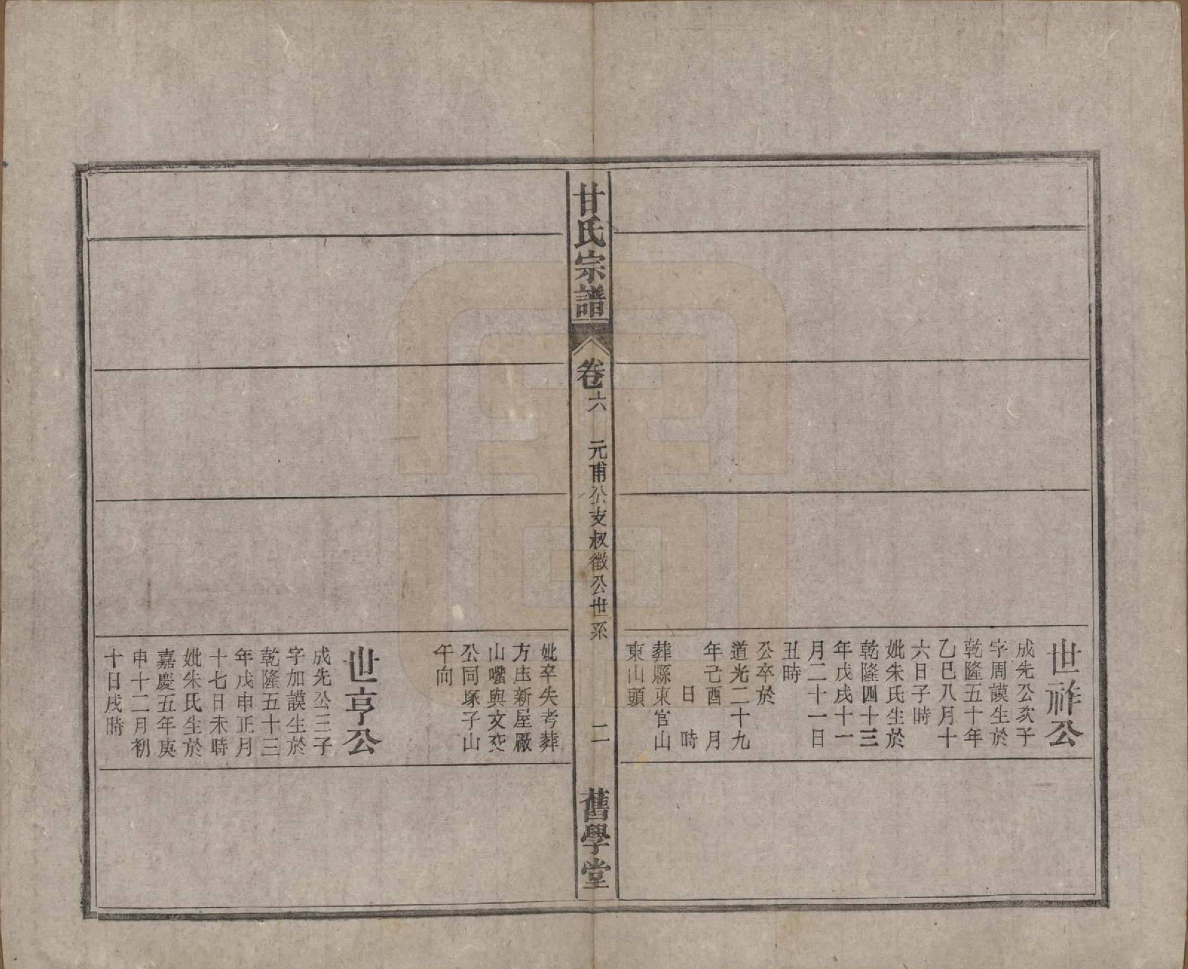 GTJP0373.甘.安徽太湖.太湖甘氏宗谱十九卷首一卷.民国十八年（1929）_006.pdf_第2页