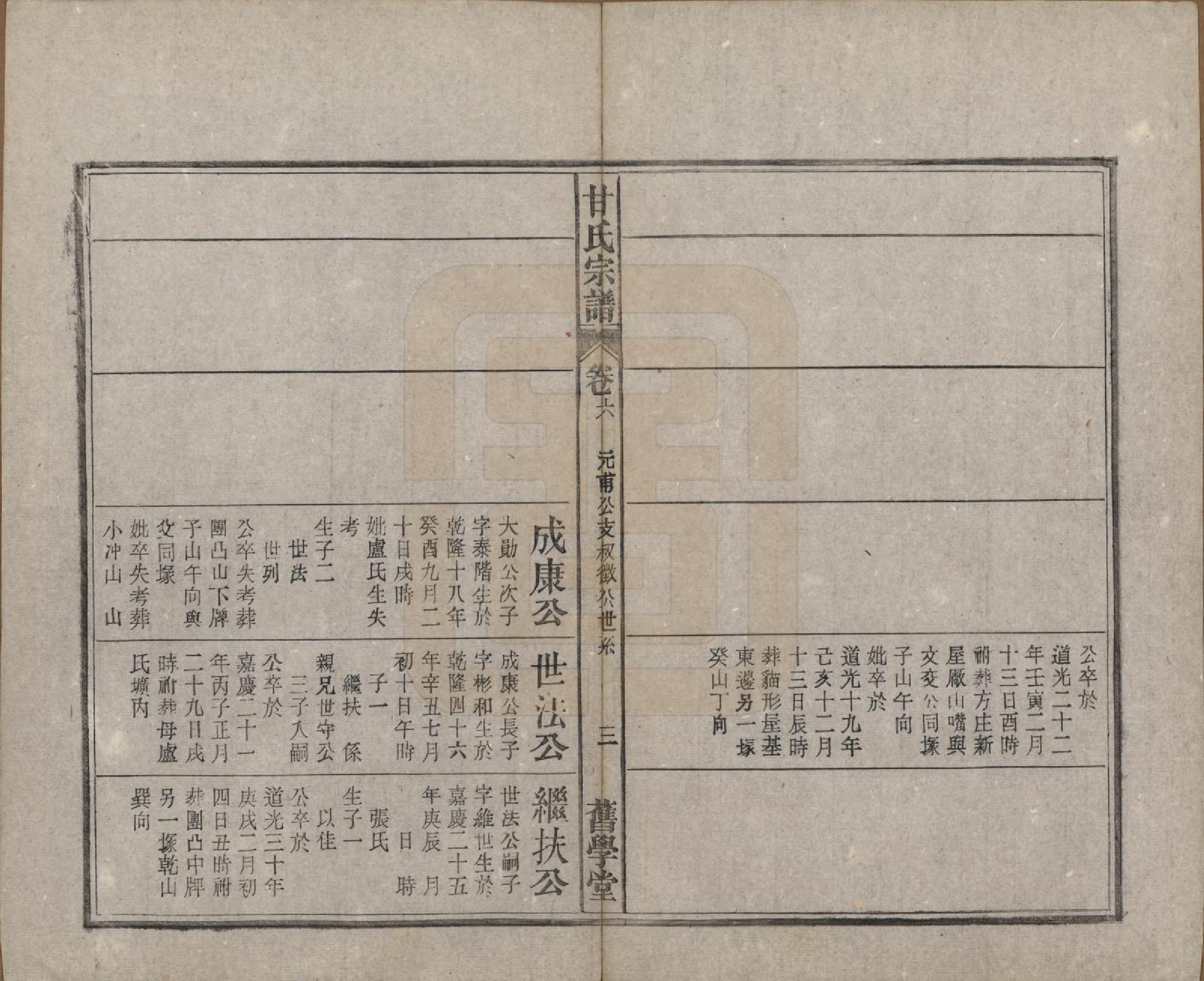 GTJP0373.甘.安徽太湖.太湖甘氏宗谱十九卷首一卷.民国十八年（1929）_006.pdf_第3页