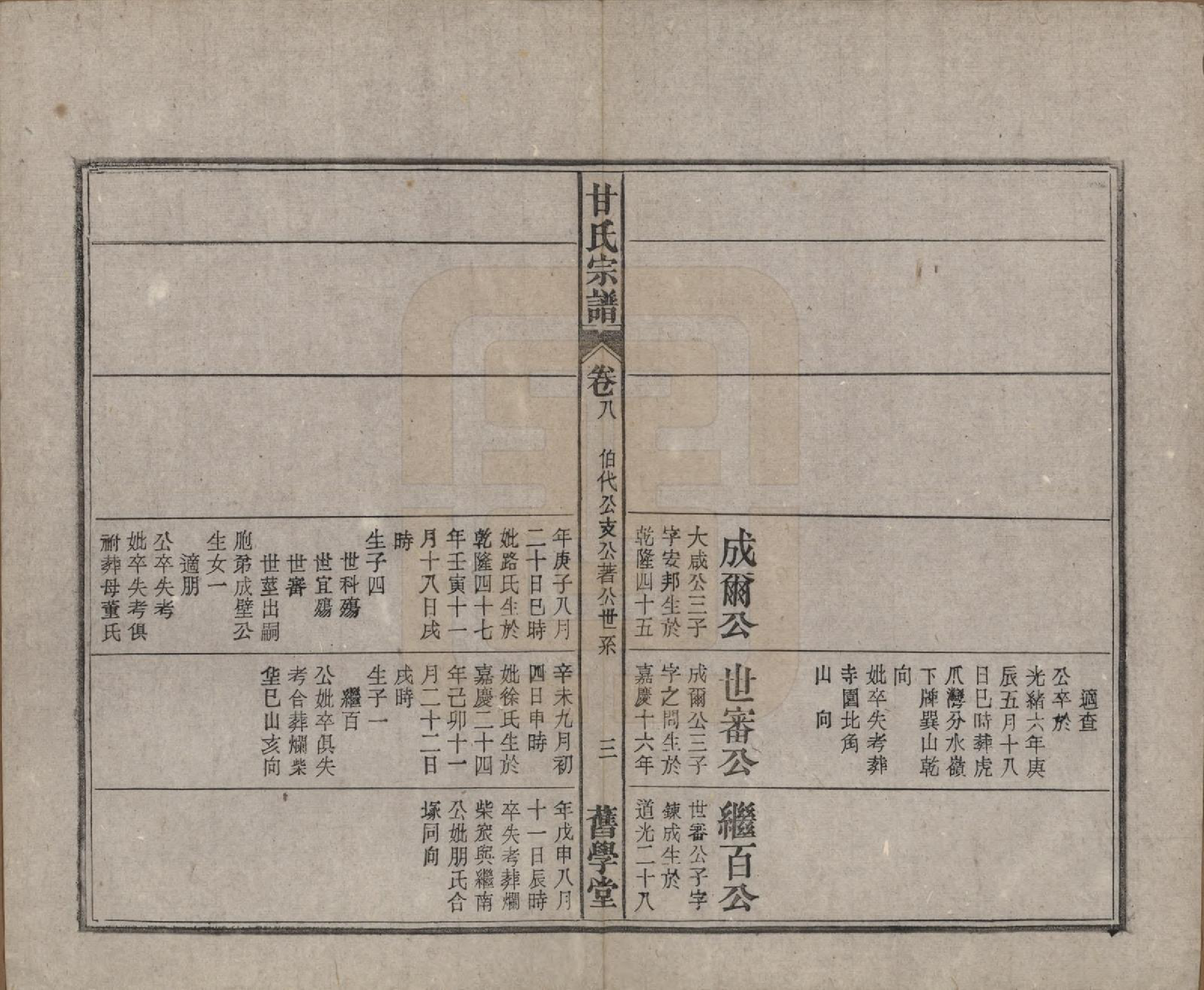 GTJP0373.甘.安徽太湖.太湖甘氏宗谱十九卷首一卷.民国十八年（1929）_008.pdf_第3页