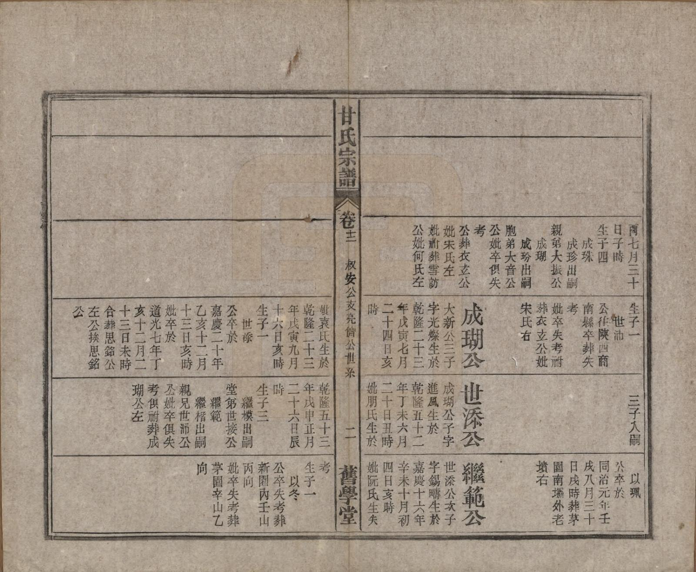 GTJP0373.甘.安徽太湖.太湖甘氏宗谱十九卷首一卷.民国十八年（1929）_012.pdf_第2页