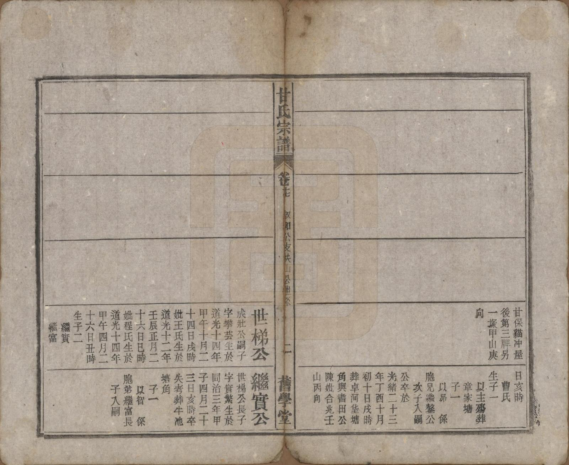 GTJP0373.甘.安徽太湖.太湖甘氏宗谱十九卷首一卷.民国十八年（1929）_017.pdf_第2页