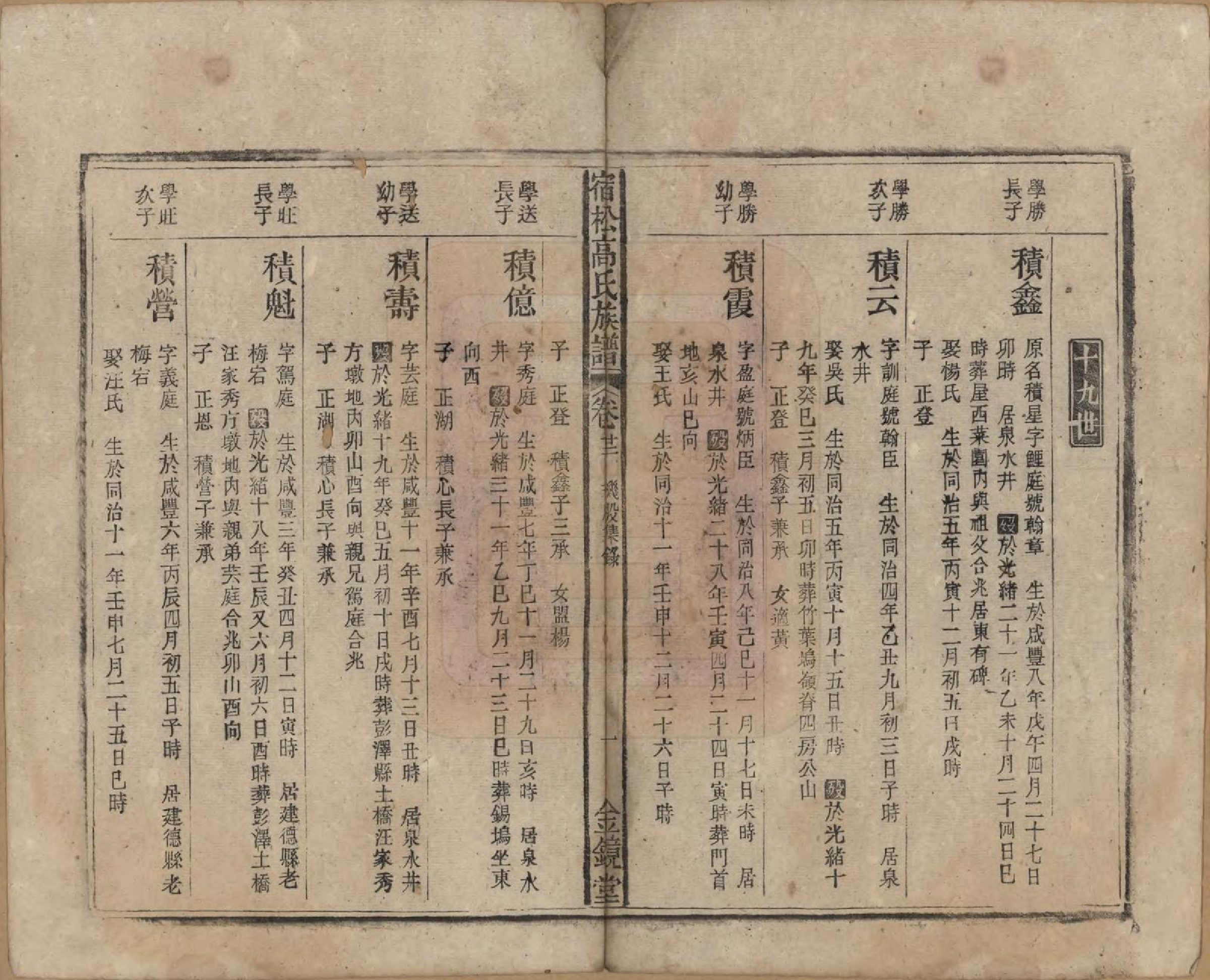 GTJP0377.高.安徽宿松.高氏修族谱二十四卷首一卷末一卷.民国三年（1914）_022.pdf_第1页