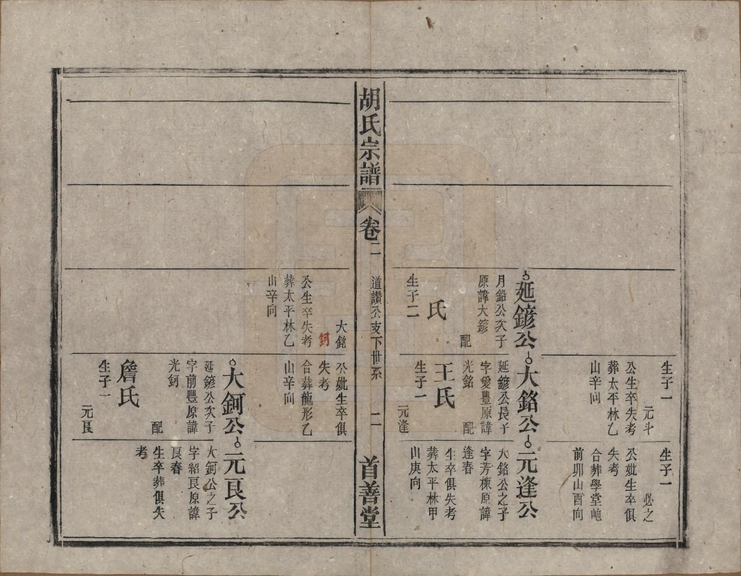 GTJP0516.胡.安徽太湖.太湖县胡氏宗谱六卷首一卷.民国二十八年（1939）_002.pdf_第2页