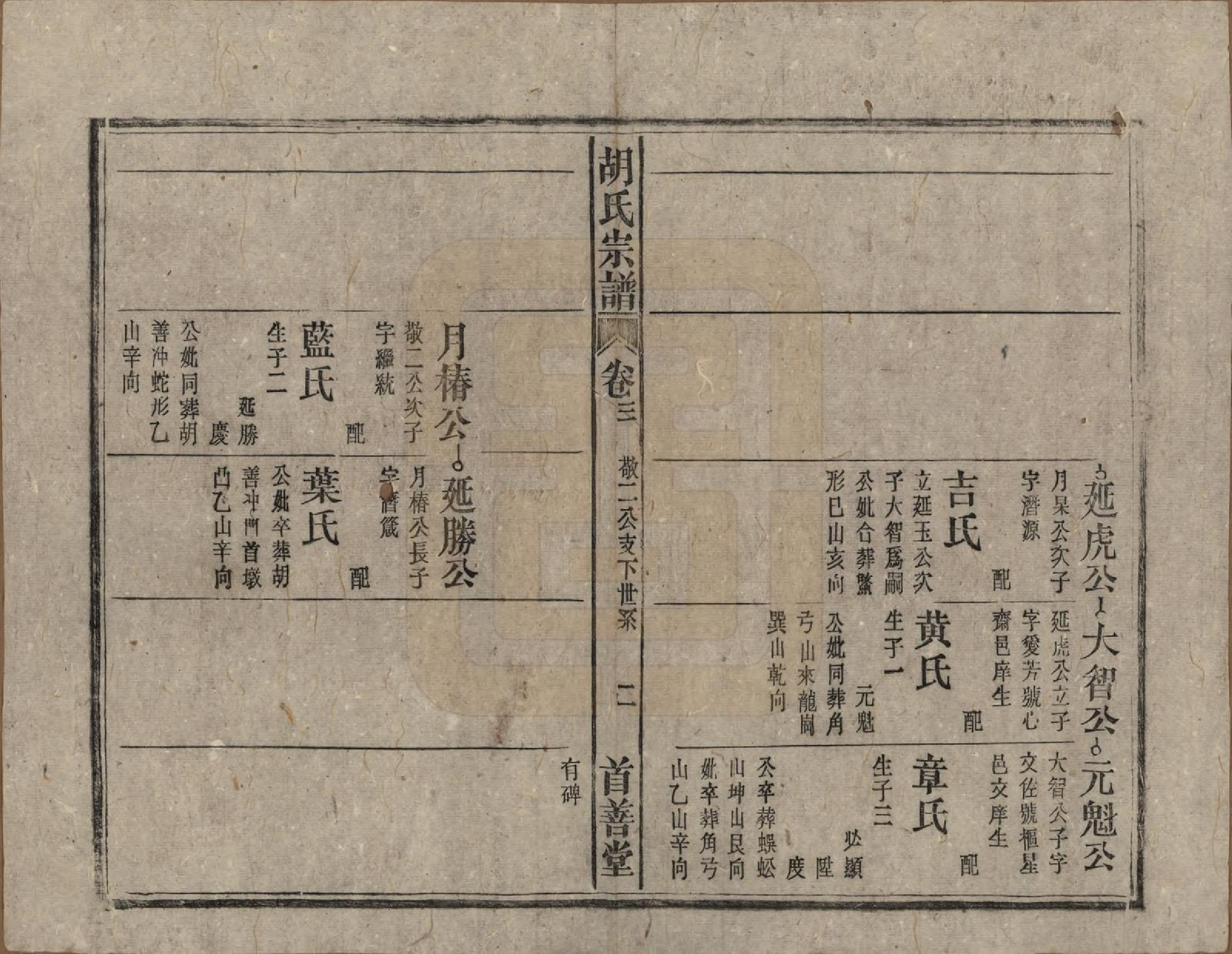 GTJP0516.胡.安徽太湖.太湖县胡氏宗谱六卷首一卷.民国二十八年（1939）_003.pdf_第2页