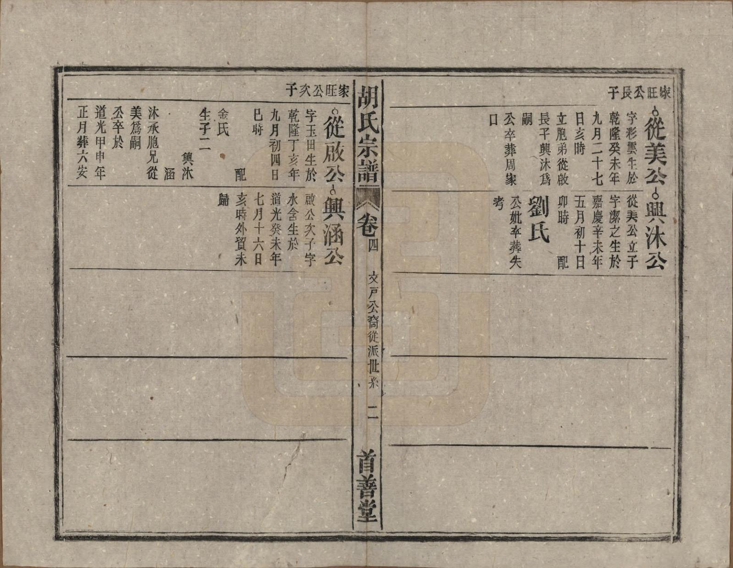 GTJP0516.胡.安徽太湖.太湖县胡氏宗谱六卷首一卷.民国二十八年（1939）_004.pdf_第2页