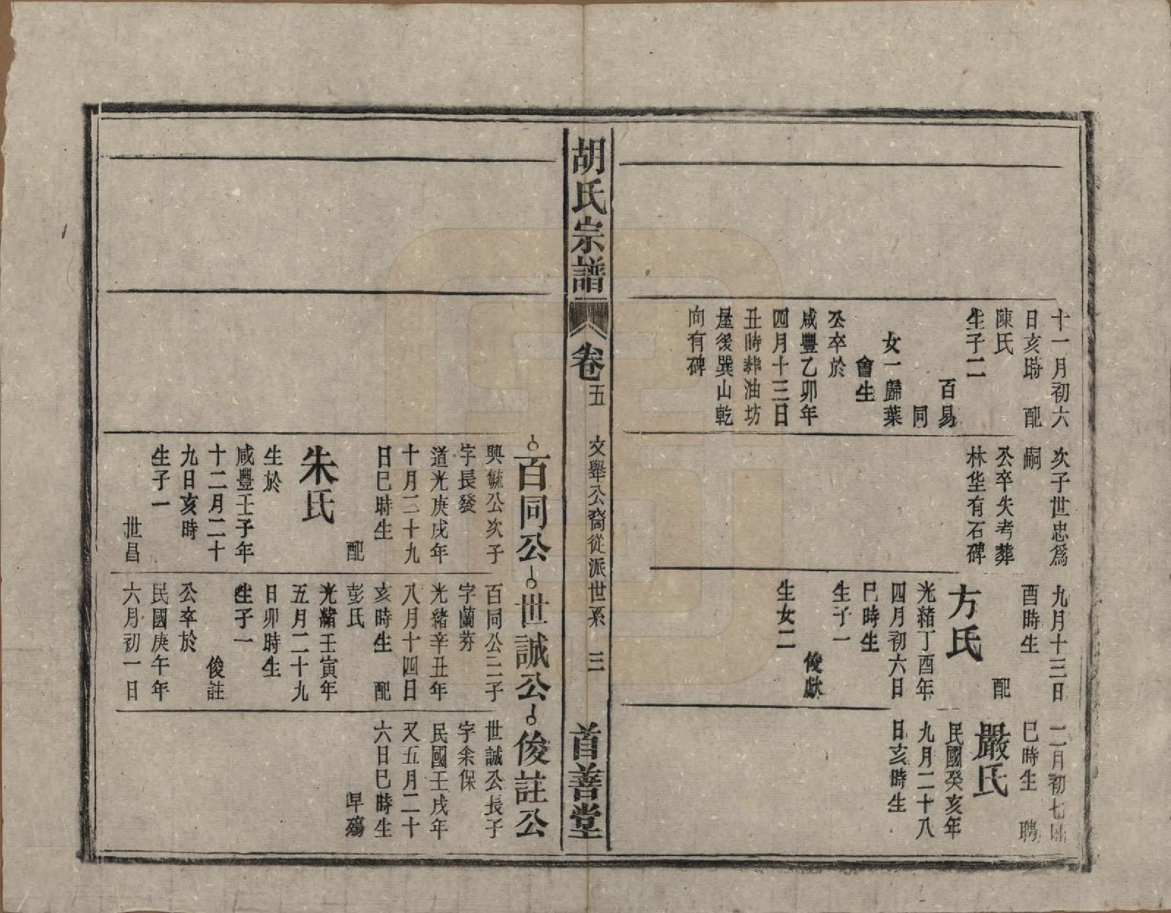 GTJP0516.胡.安徽太湖.太湖县胡氏宗谱六卷首一卷.民国二十八年（1939）_005.pdf_第3页