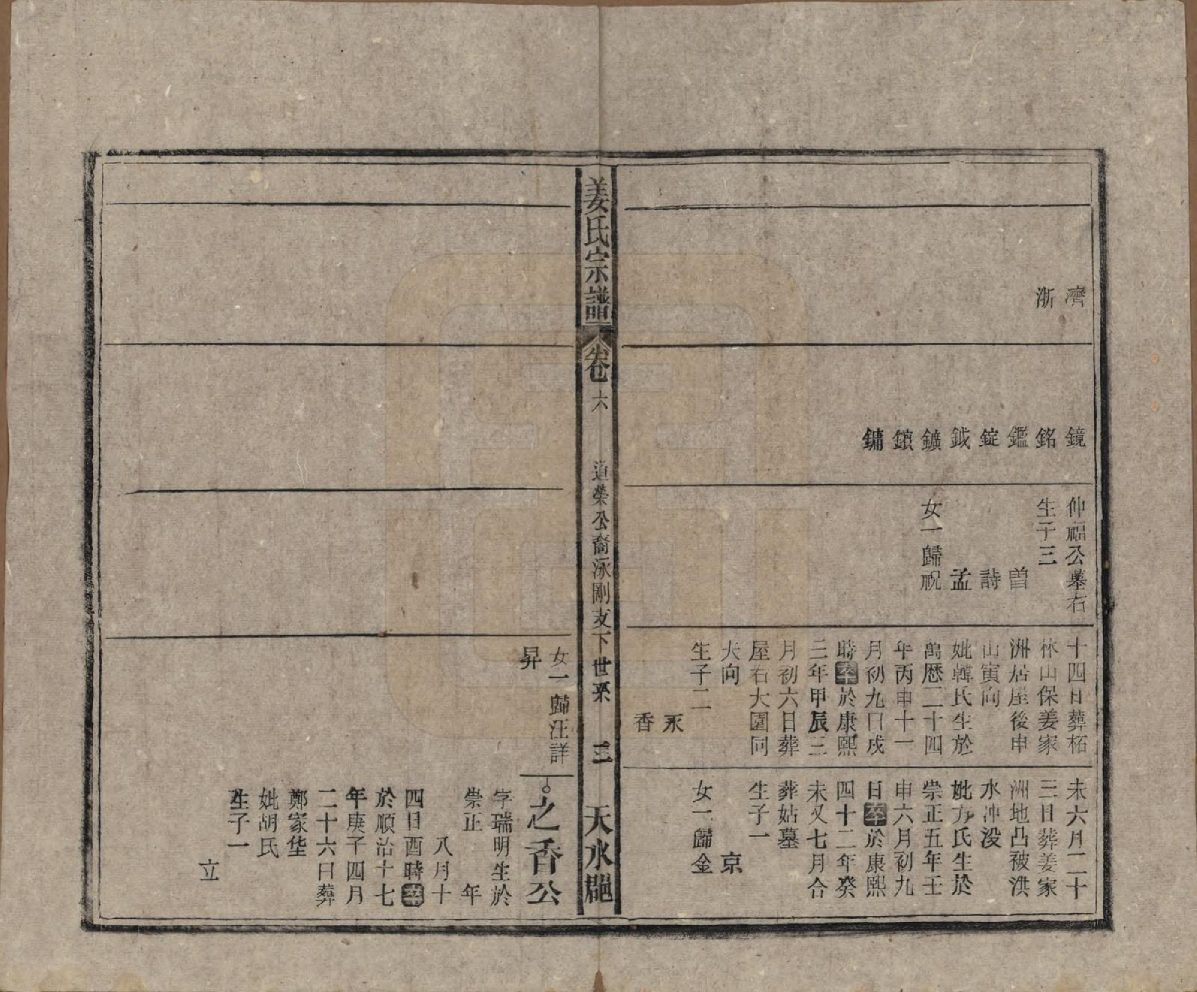 GTJP0683.姜.天水郡迁安徽太湖、宿松.天水郡姜氏宗谱十五卷首二卷.民国三十五年（1946）_006.pdf_第2页