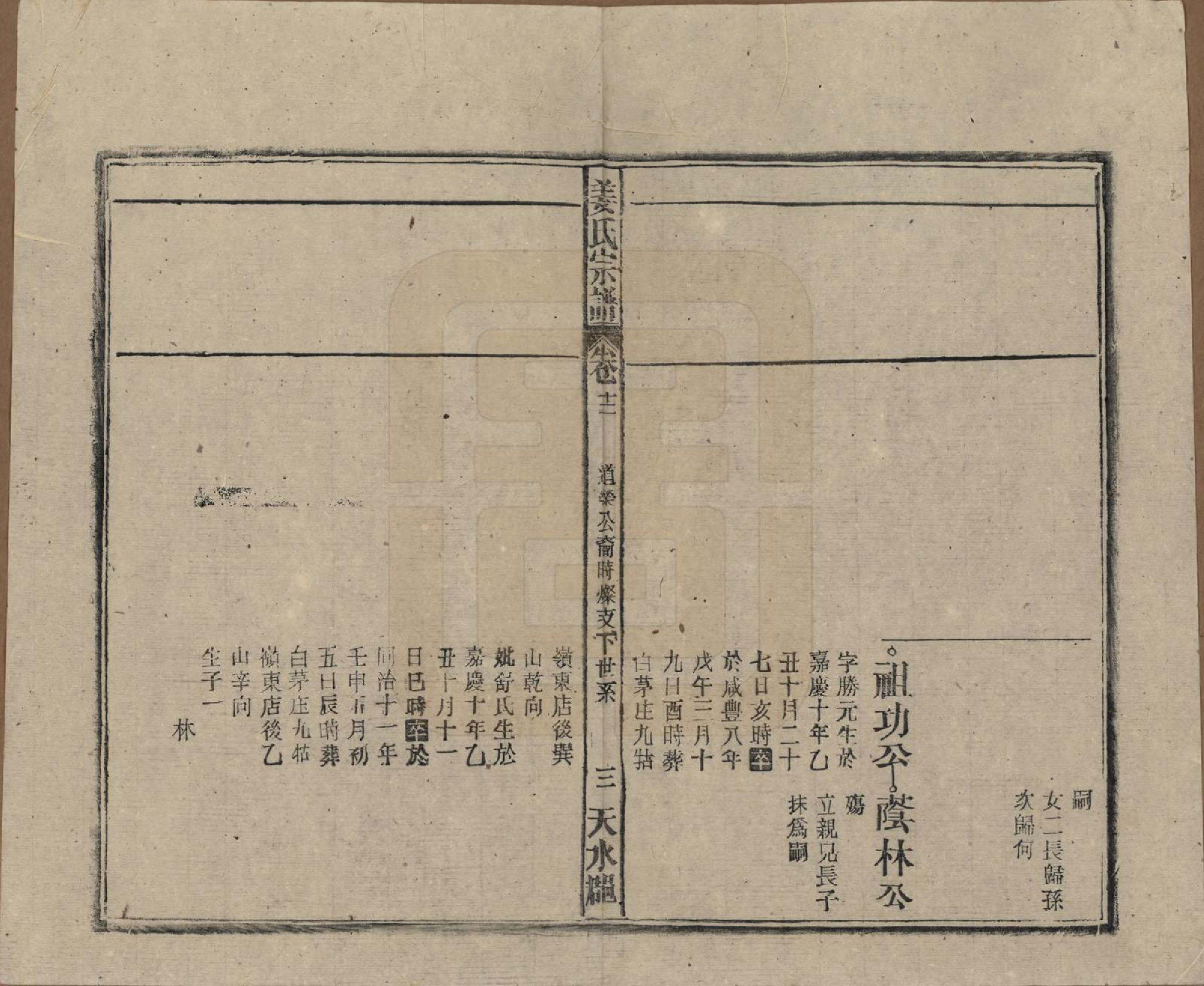 GTJP0683.姜.天水郡迁安徽太湖、宿松.天水郡姜氏宗谱十五卷首二卷.民国三十五年（1946）_012.pdf_第3页