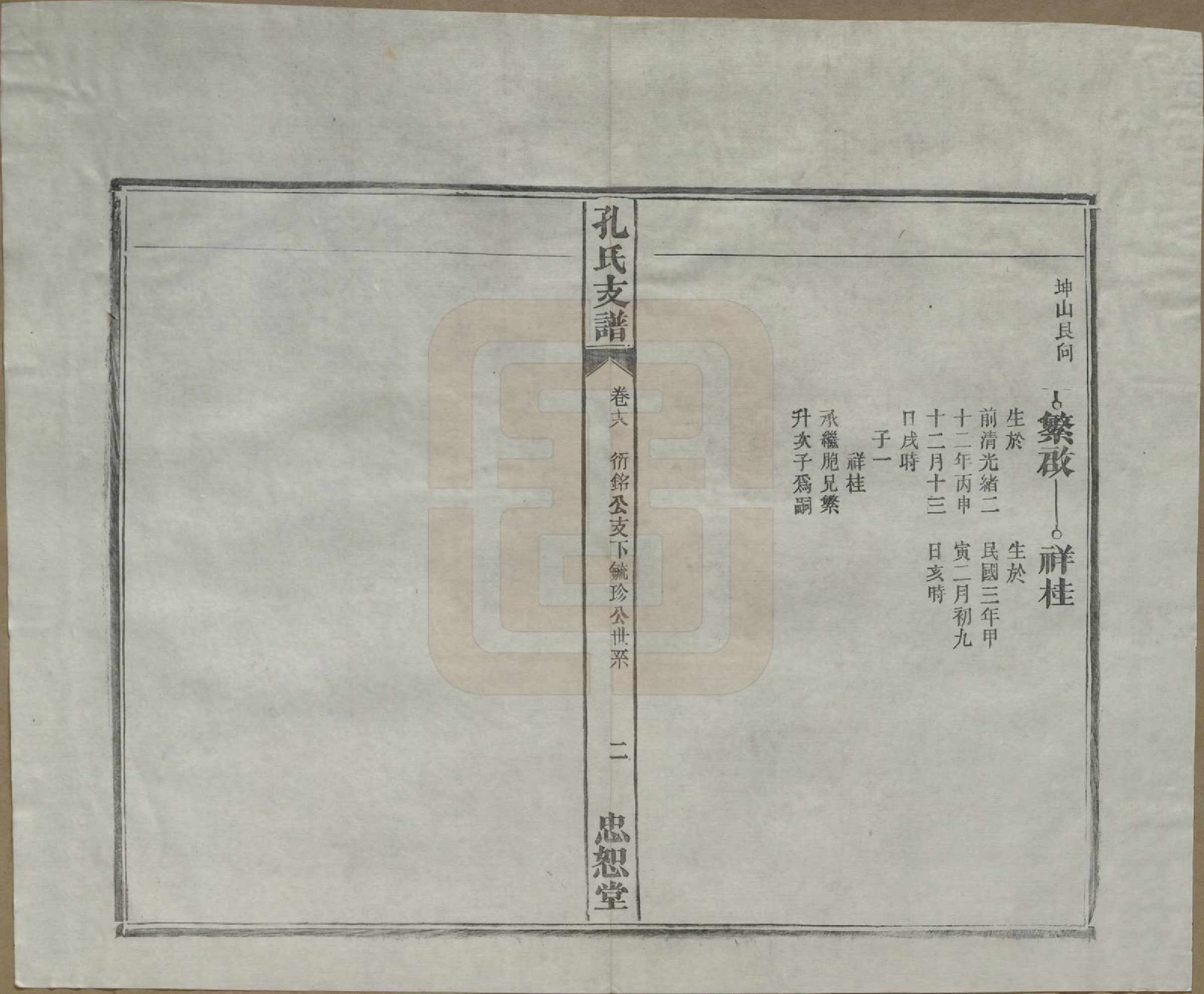 GTJP0742.孔.安徽合肥.肥南孔氏支谱十九卷卷首二卷.民国五年(1916)_018.pdf_第3页