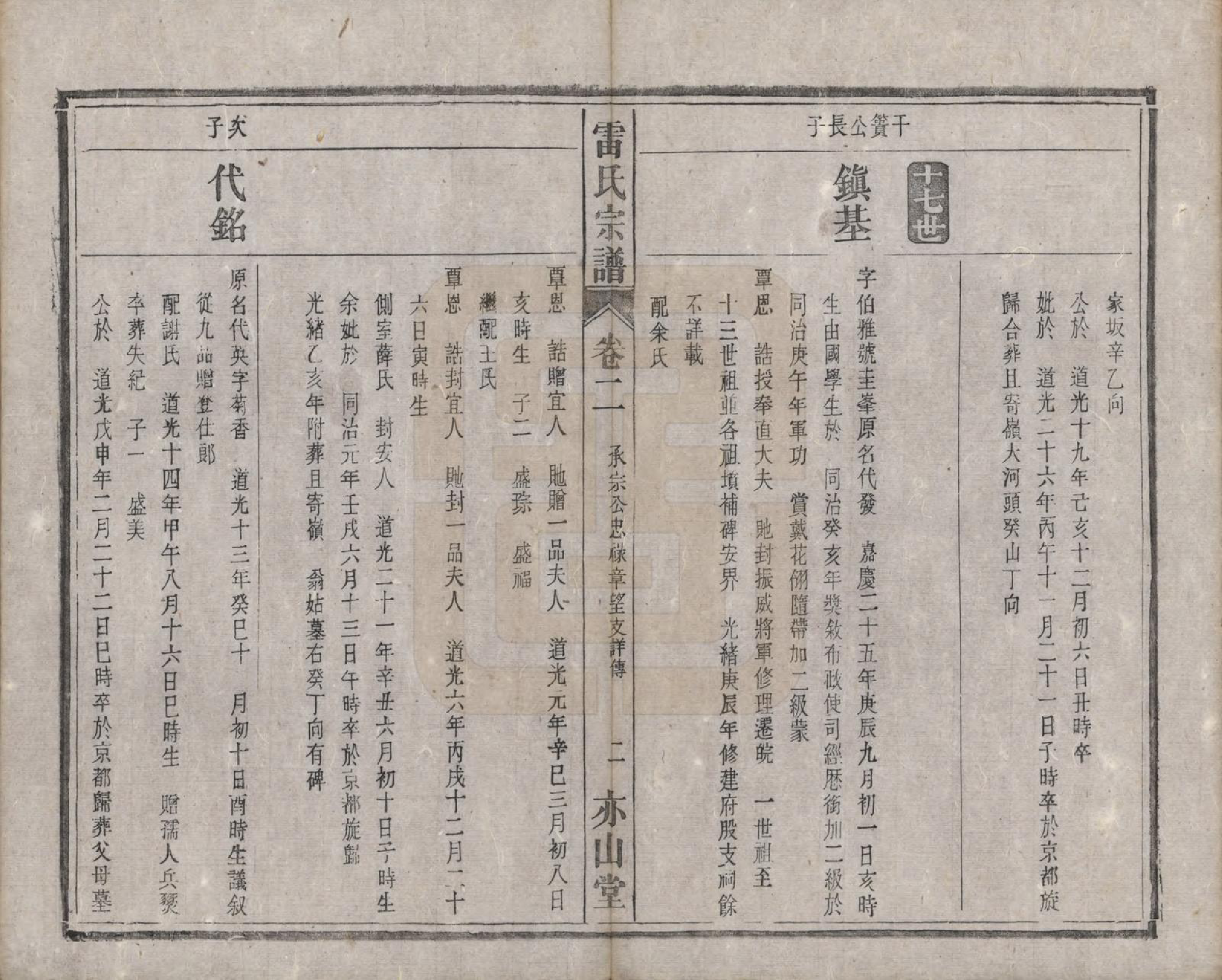 GTJP0762.雷.安徽.雷氏宗谱二十八卷首二卷末一卷.清光绪十三年（1887）_002.pdf_第2页