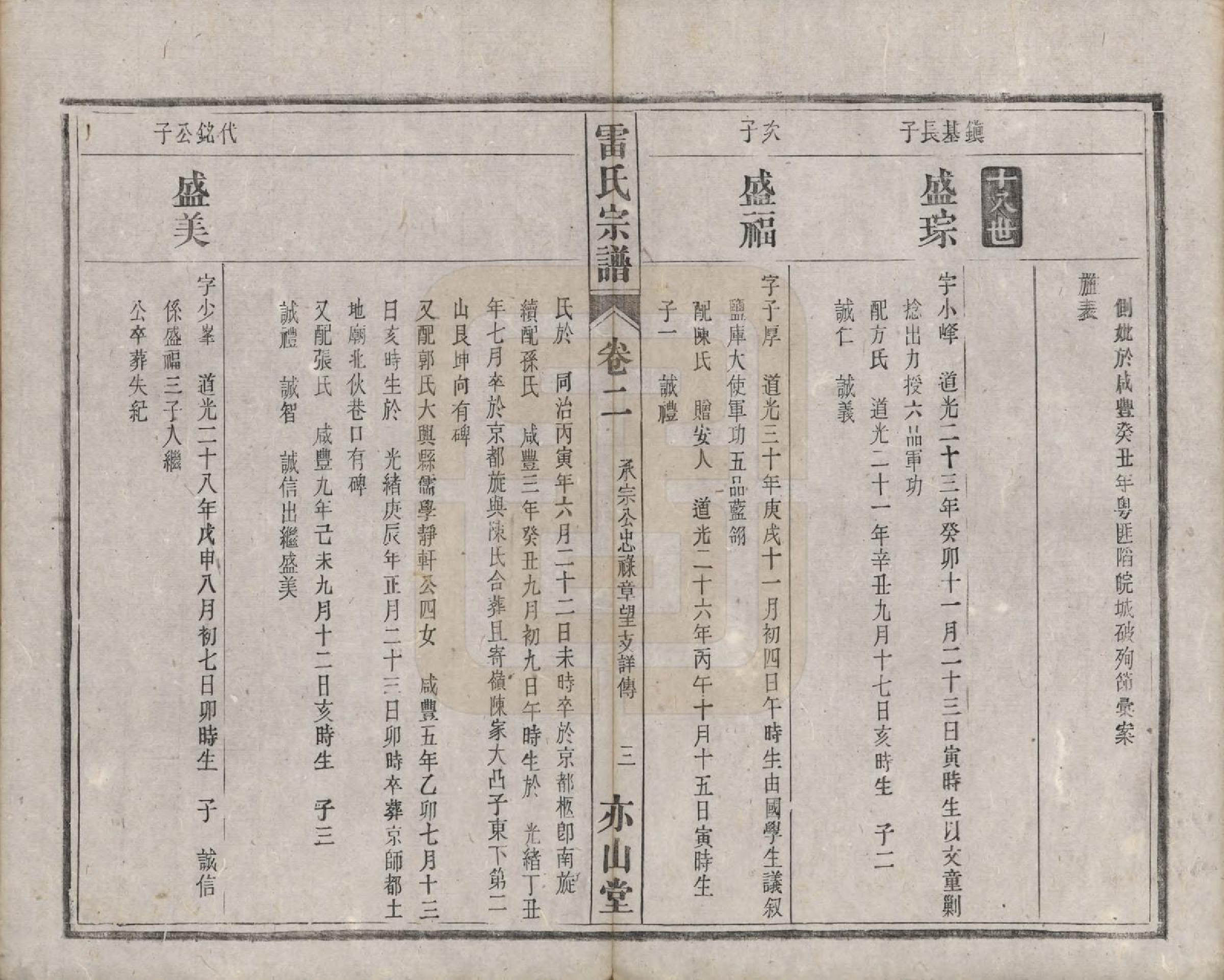 GTJP0762.雷.安徽.雷氏宗谱二十八卷首二卷末一卷.清光绪十三年（1887）_002.pdf_第3页