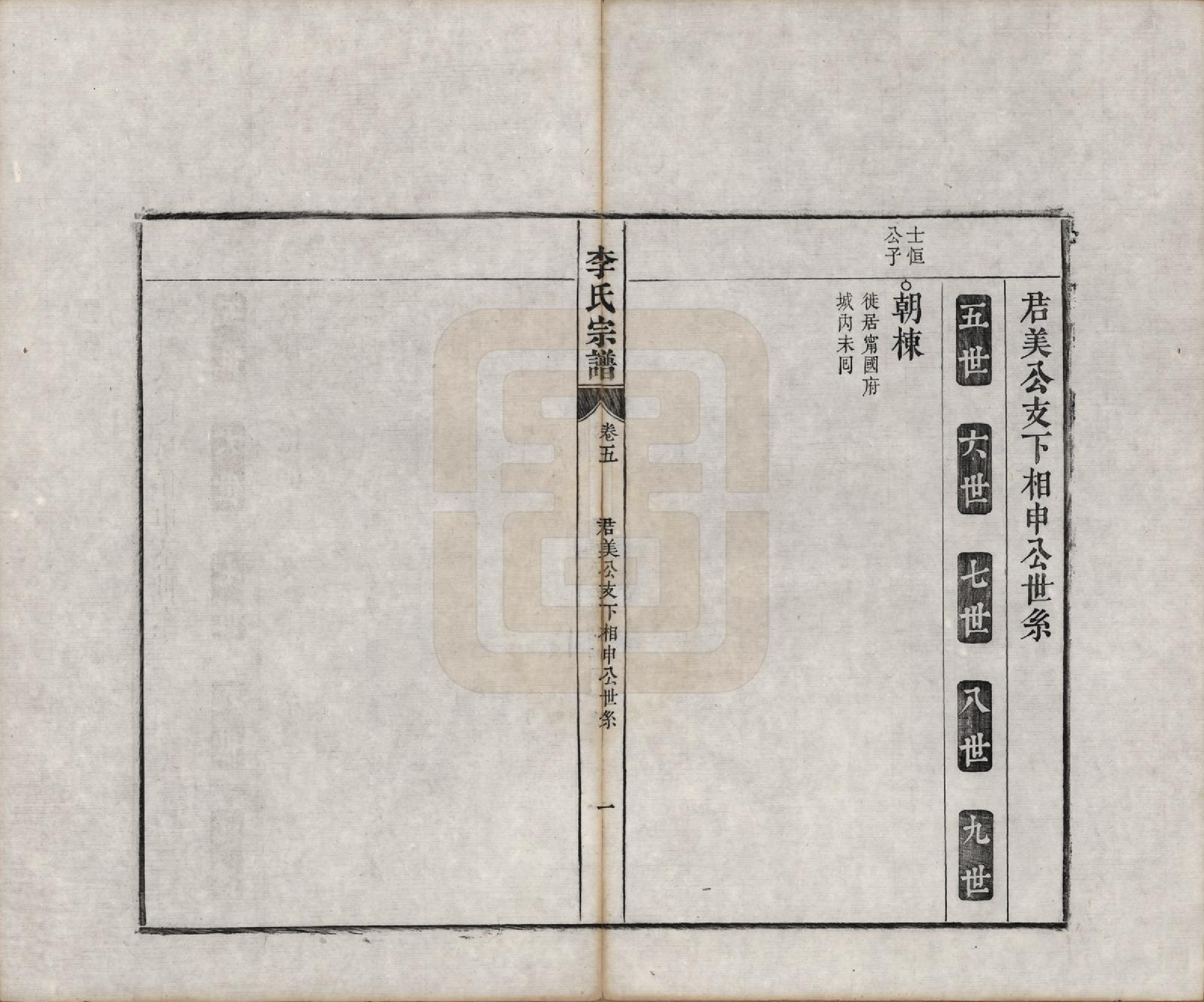 GTJP0856.李.安徽合肥.合肥李氏宗谱六卷.清同治十一年（1872）_005.pdf_第1页