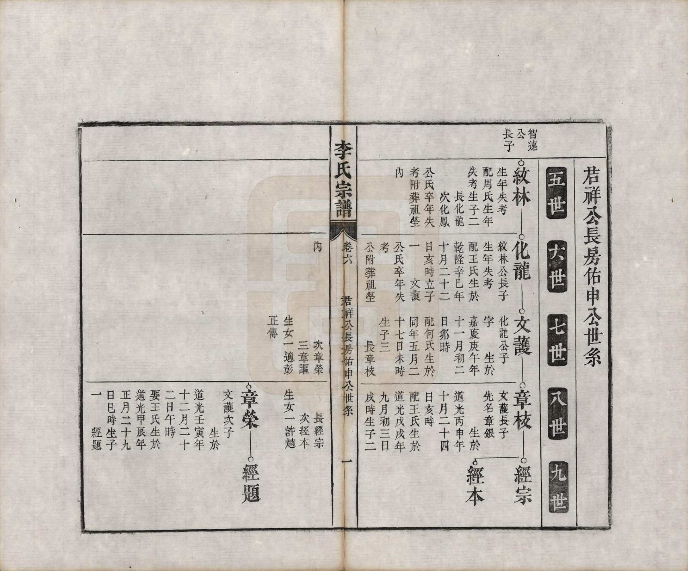 GTJP0856.李.安徽合肥.合肥李氏宗谱六卷.清同治十一年（1872）_006.pdf_第1页