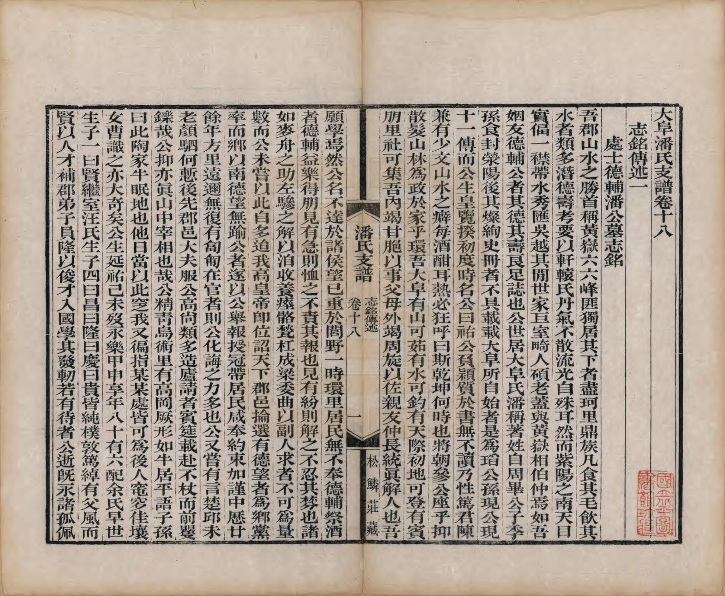 GTJP1131.潘.安徽歙县.大阜潘氏支谱二十四卷首一卷.清同治八年（1869）_018.pdf_第1页