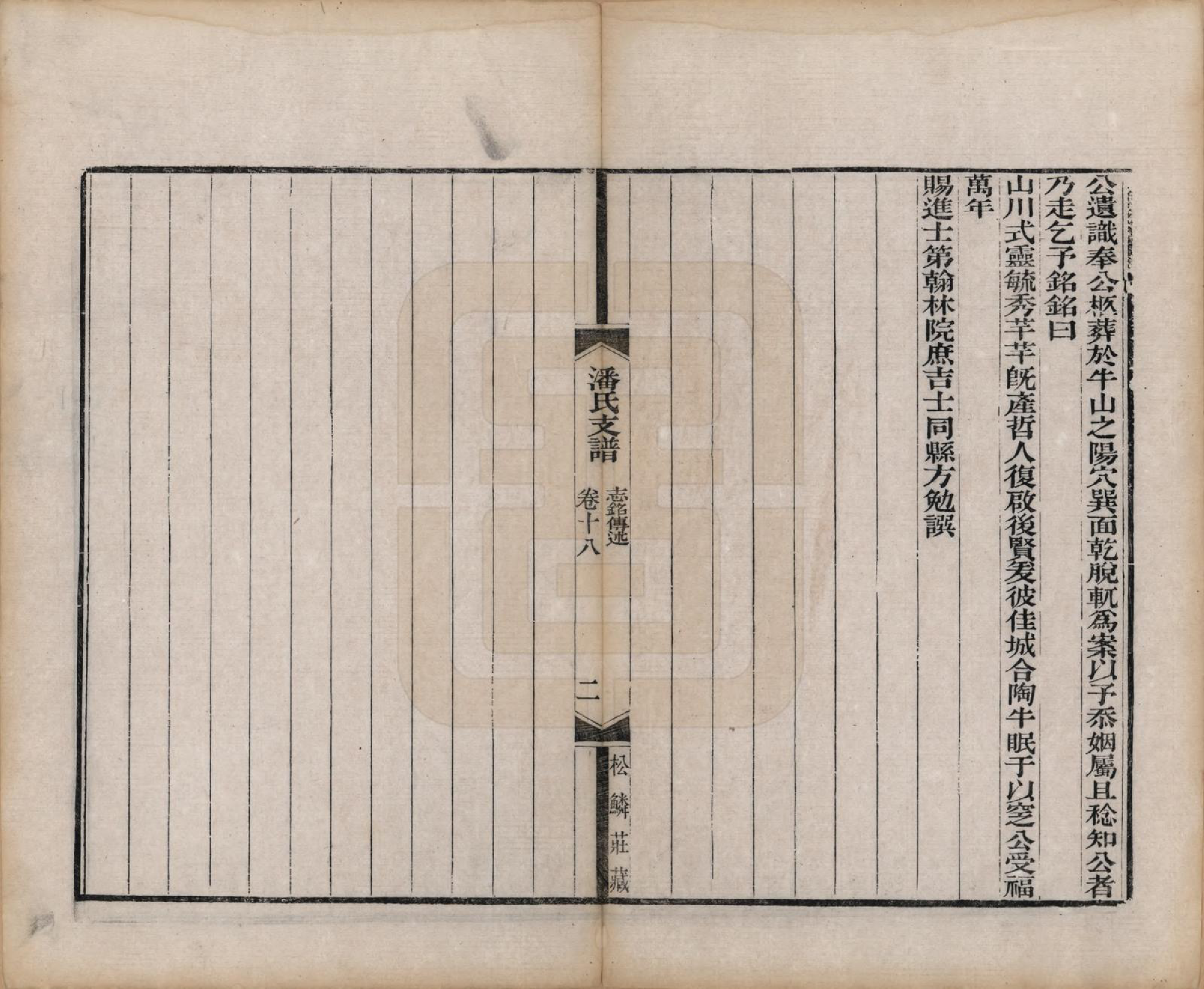 GTJP1131.潘.安徽歙县.大阜潘氏支谱二十四卷首一卷.清同治八年（1869）_018.pdf_第2页