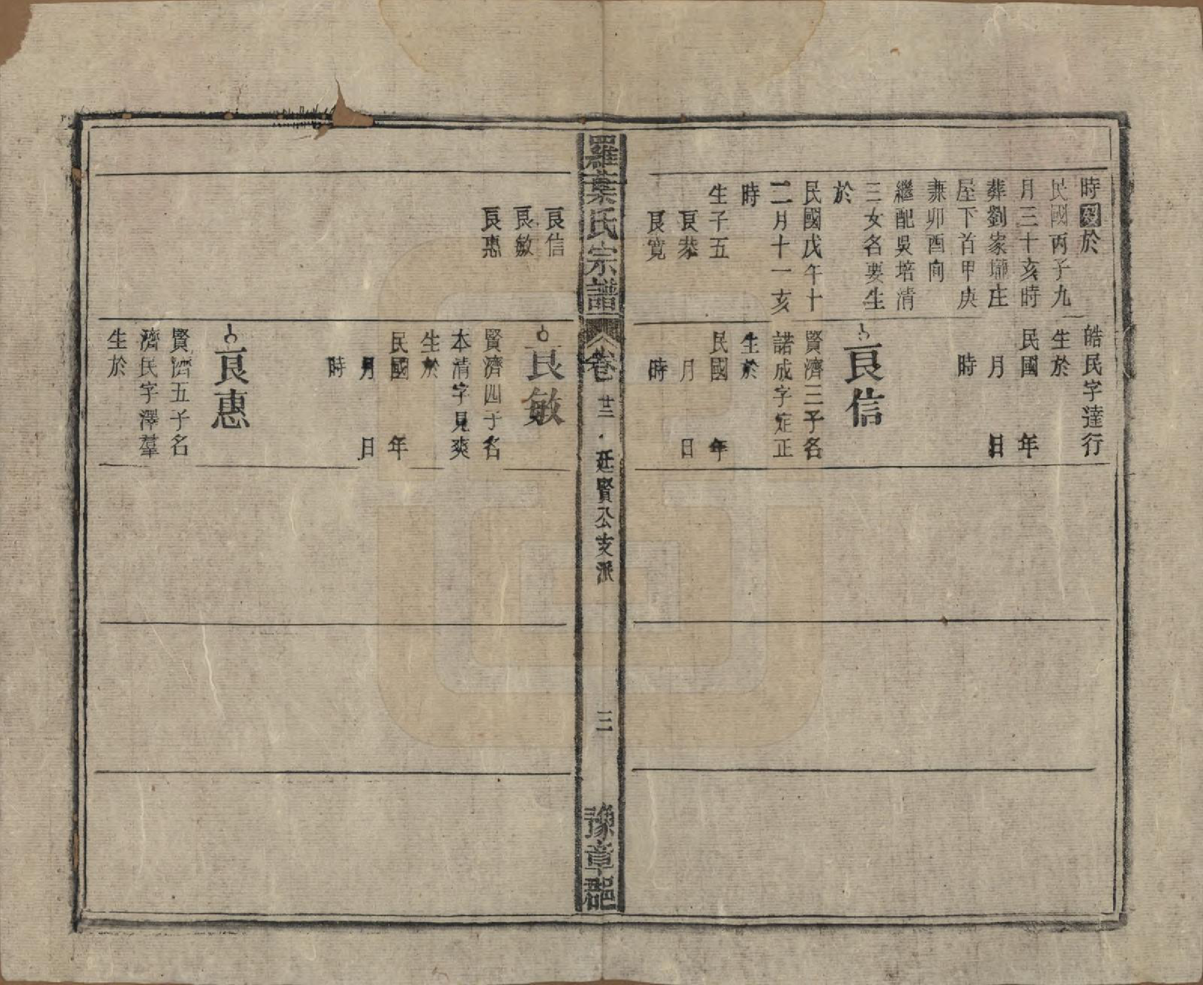 GTJP1034.罗.安徽宿松.宿松县罗叶氏宗谱.民国32年[1943]_022.pdf_第3页