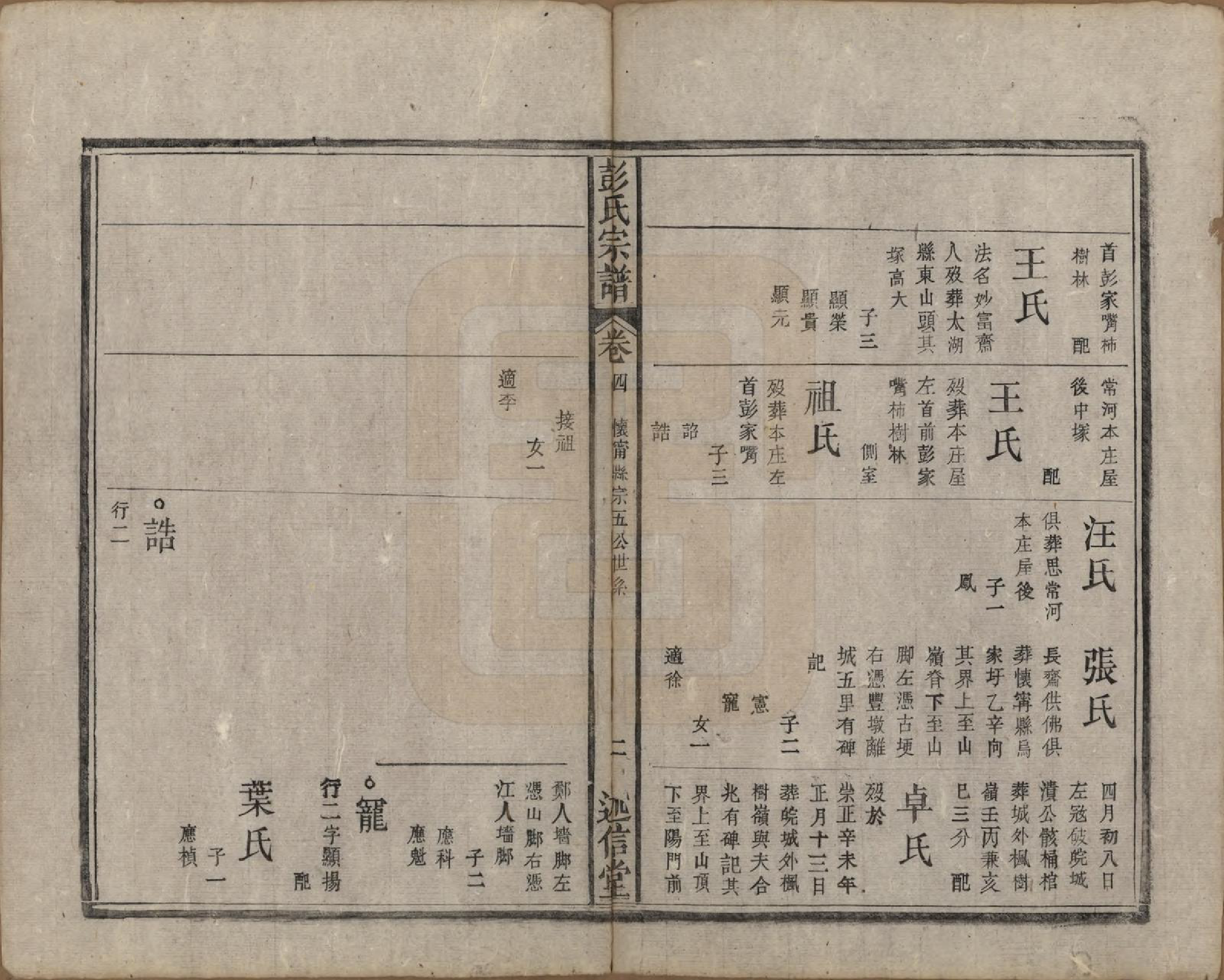 GTJP1146.彭.安徽.彭氏宗谱二十五卷首一卷末一卷.清同治六年（1867）_004.pdf_第2页