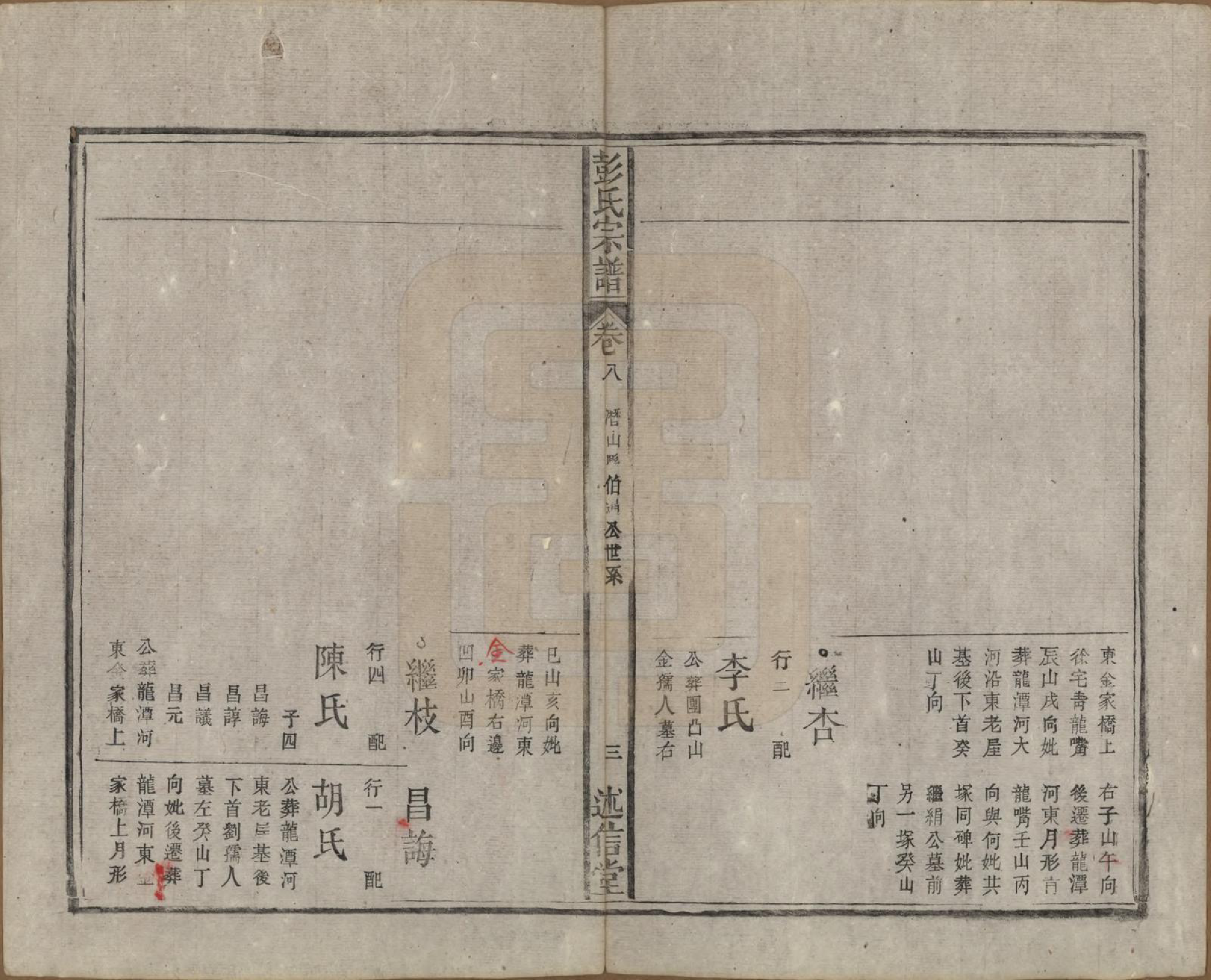 GTJP1146.彭.安徽.彭氏宗谱二十五卷首一卷末一卷.清同治六年（1867）_008.pdf_第3页