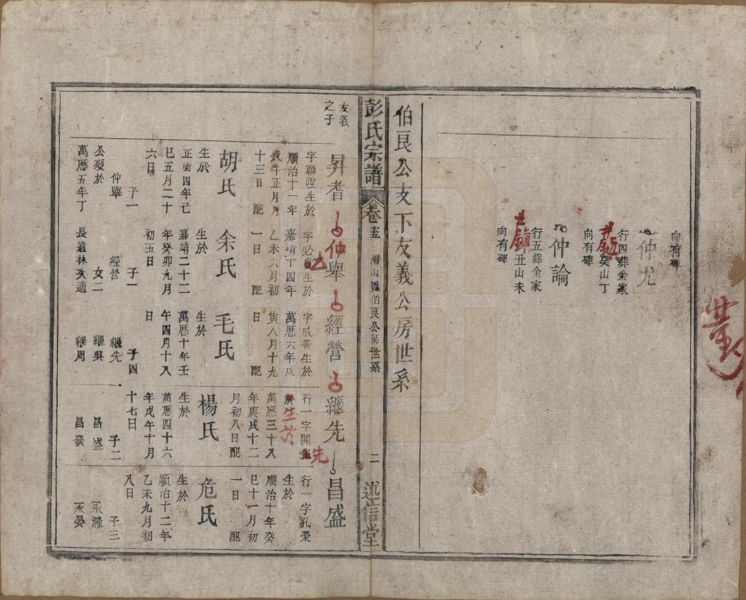 GTJP1146.彭.安徽.彭氏宗谱二十五卷首一卷末一卷.清同治六年（1867）_015.pdf_第2页