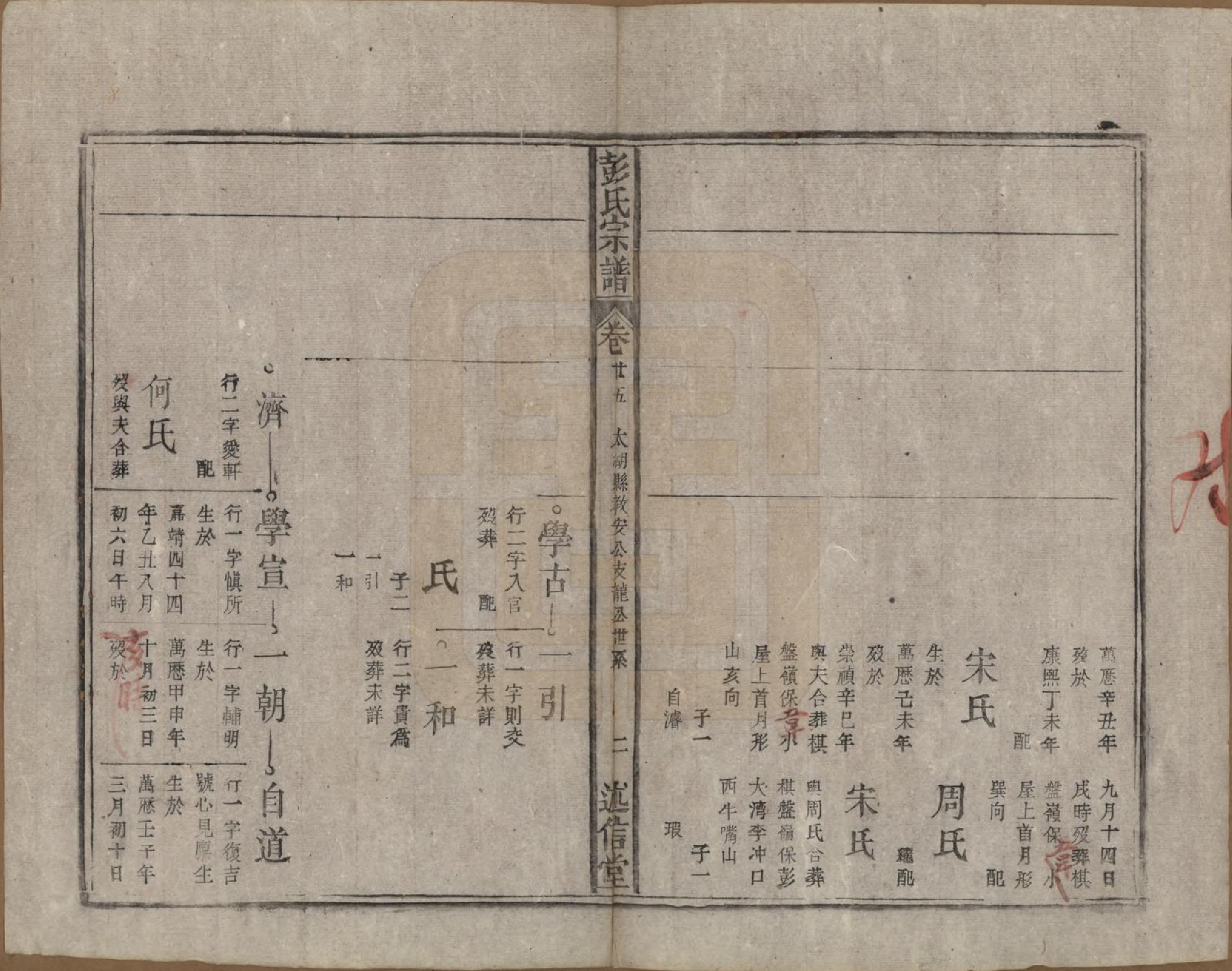 GTJP1146.彭.安徽.彭氏宗谱二十五卷首一卷末一卷.清同治六年（1867）_025.pdf_第2页