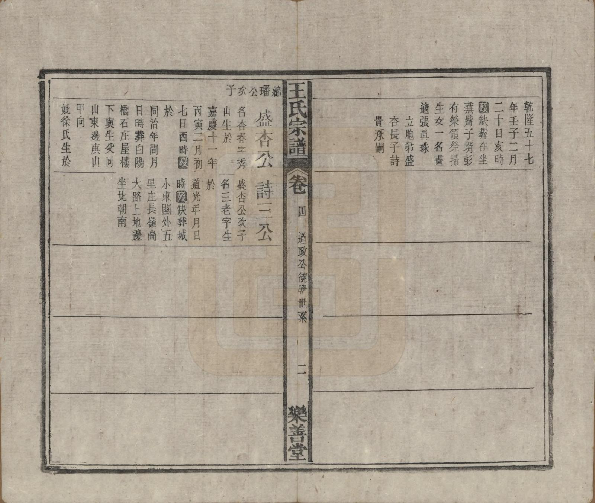 GTJP1591.王.安徽宿松.王氏宗谱十四卷首一卷.清光绪二十二年（1896）_004.pdf_第2页