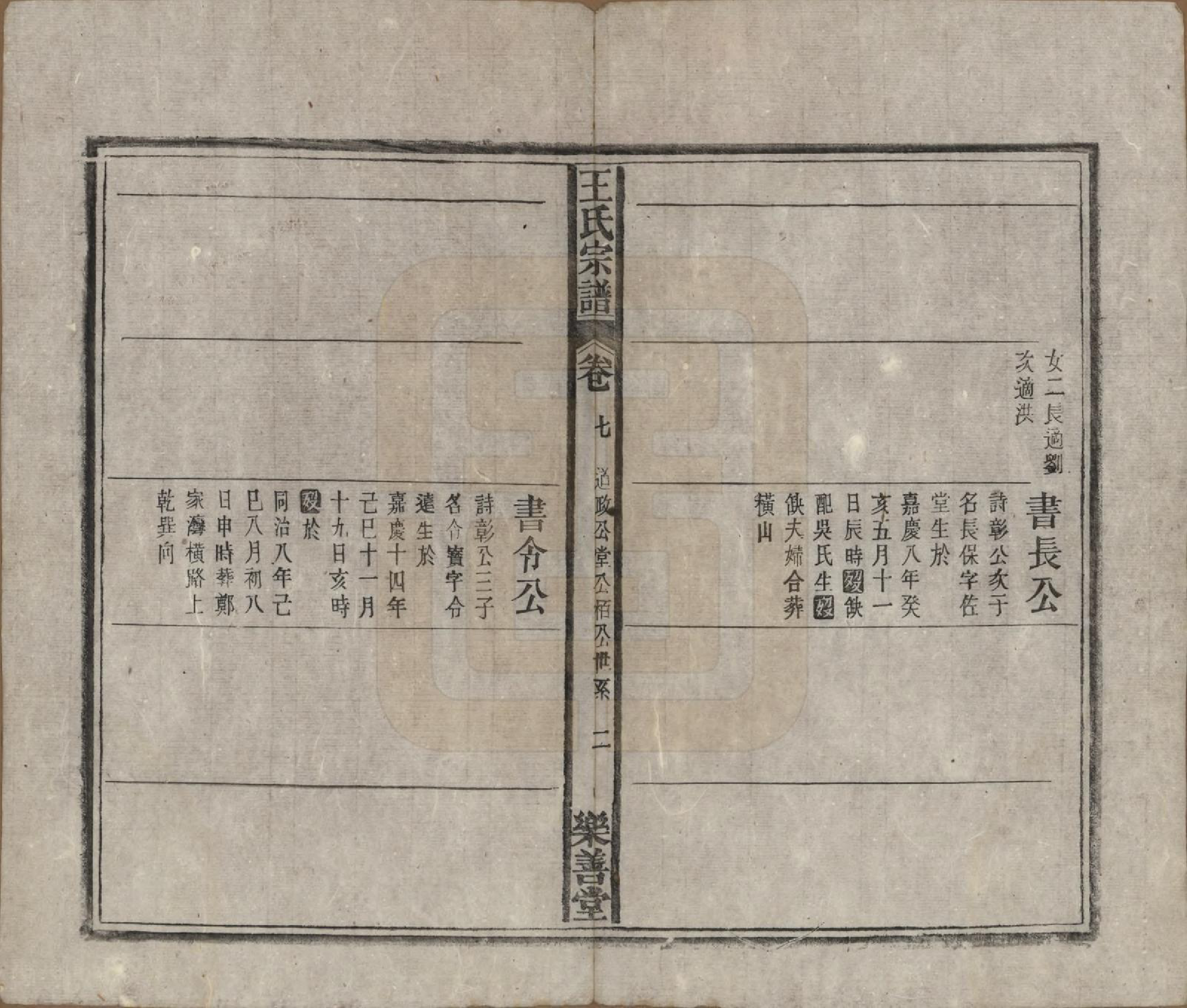 GTJP1591.王.安徽宿松.王氏宗谱十四卷首一卷.清光绪二十二年（1896）_007.pdf_第2页