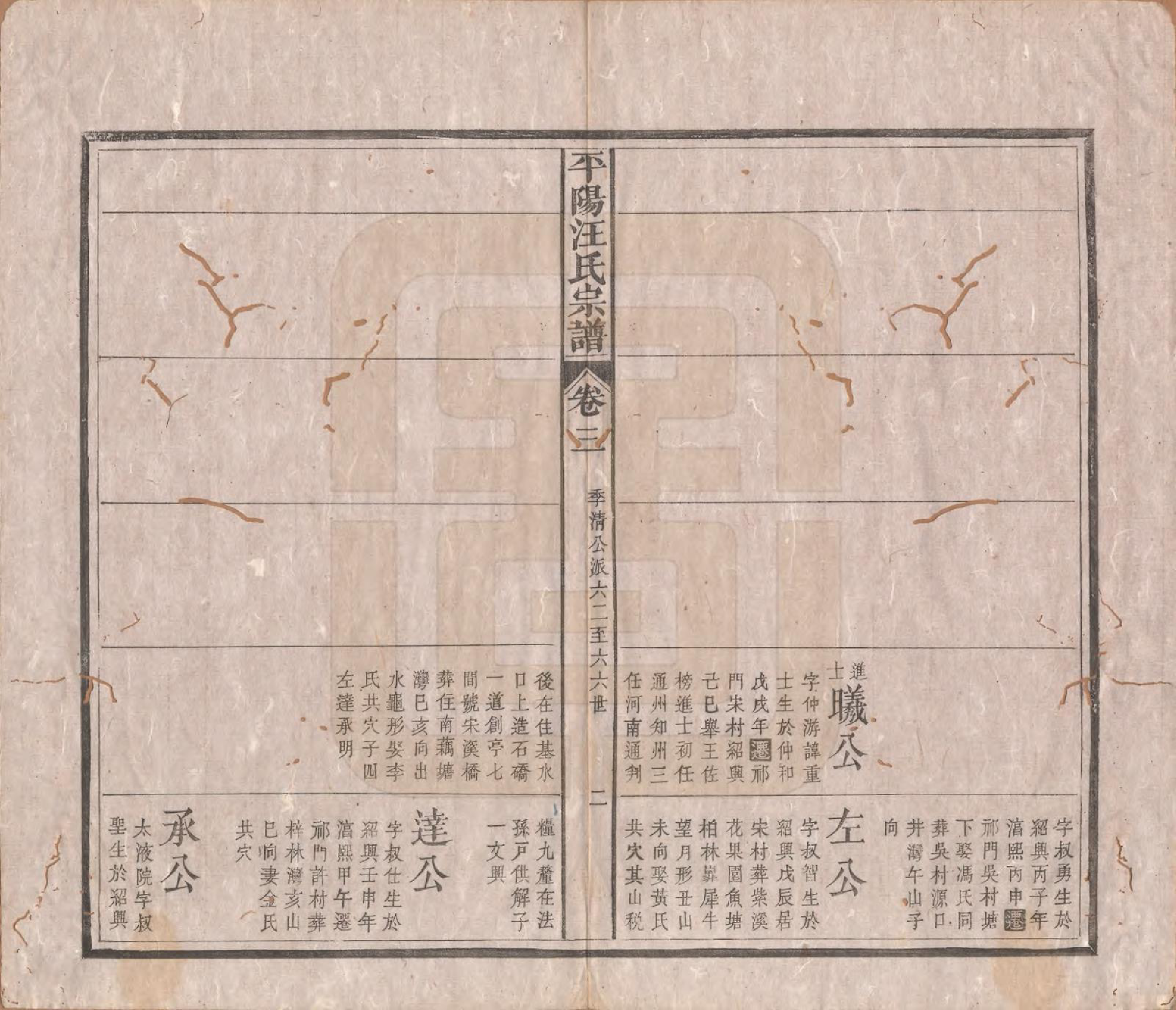 GTJP1468.汪.安徽祁门.平阳汪氏宗谱八卷.清光绪二十九年（1903）_003.pdf_第2页