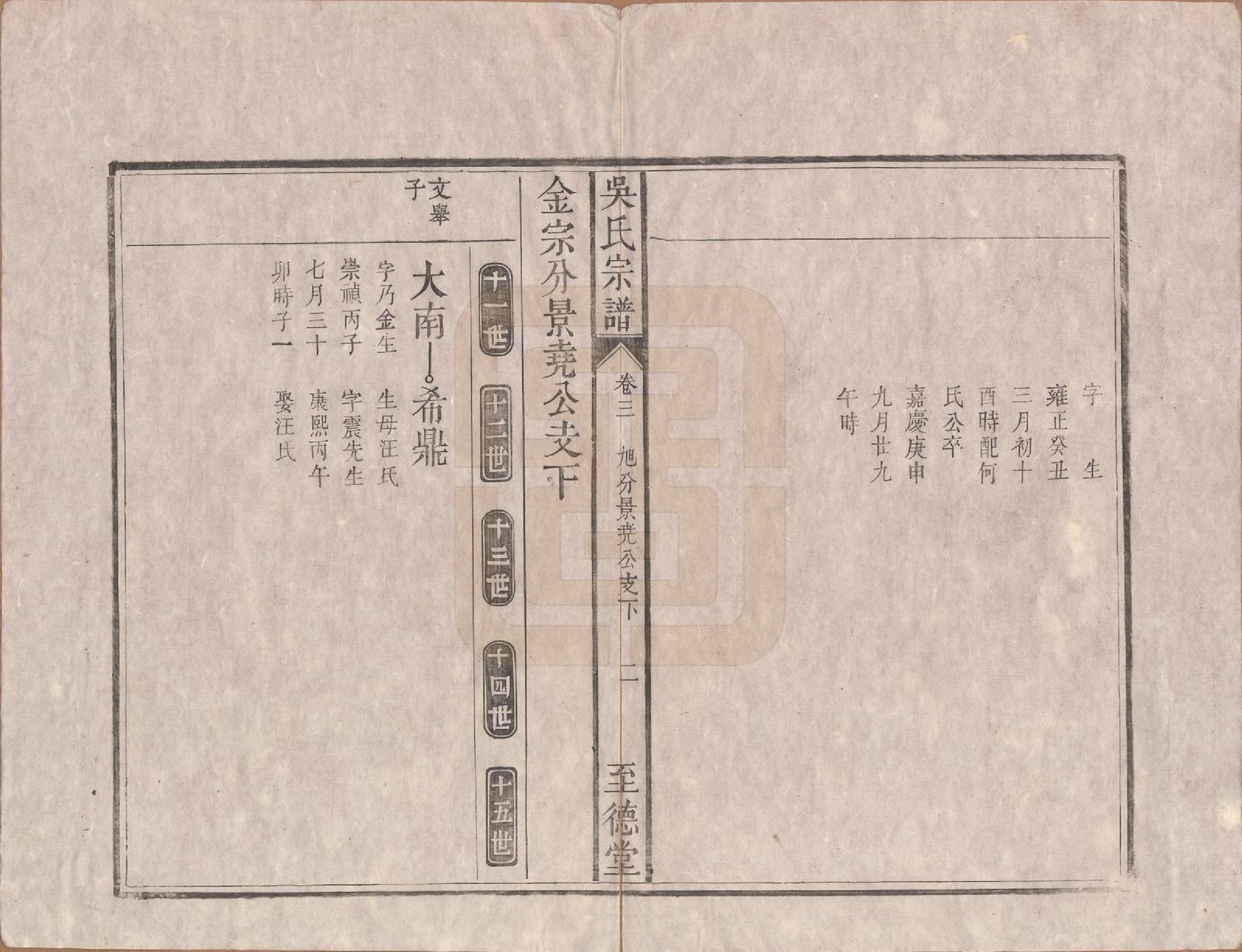 GTJP1682.吴.安徽贵池.吴氏宗谱八卷卷首一卷卷末一卷.清道光3年(1823)_003.pdf_第2页