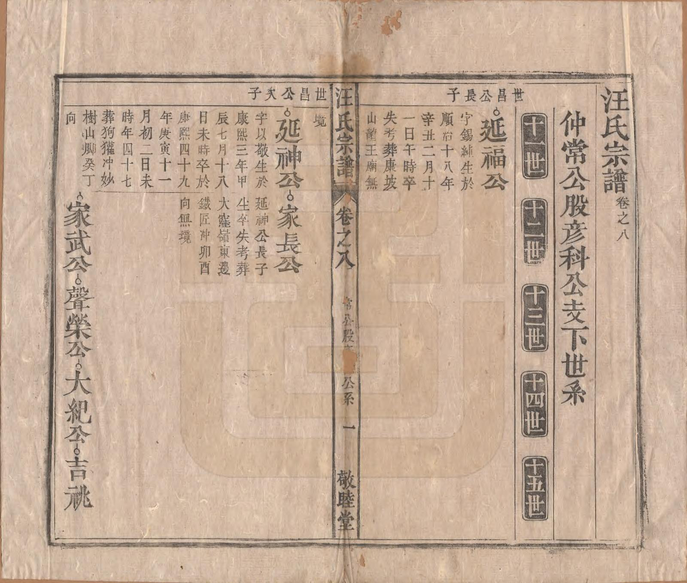 GTJP1478.汪.安徽怀宁.汪氏宗谱十五卷末二卷.清同治十年（1871）_008.pdf_第1页