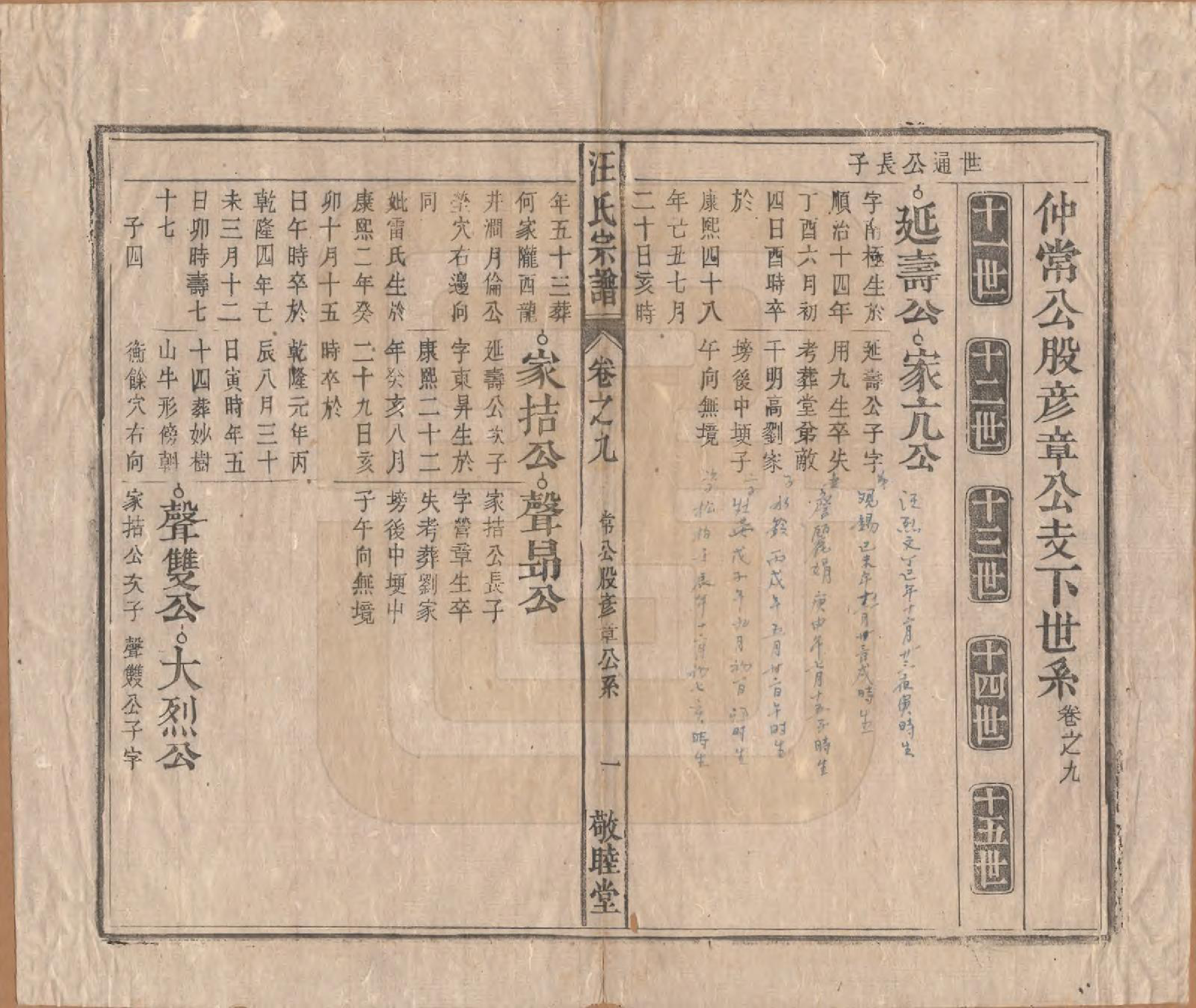 GTJP1478.汪.安徽怀宁.汪氏宗谱十五卷末二卷.清同治十年（1871）_009.pdf_第1页