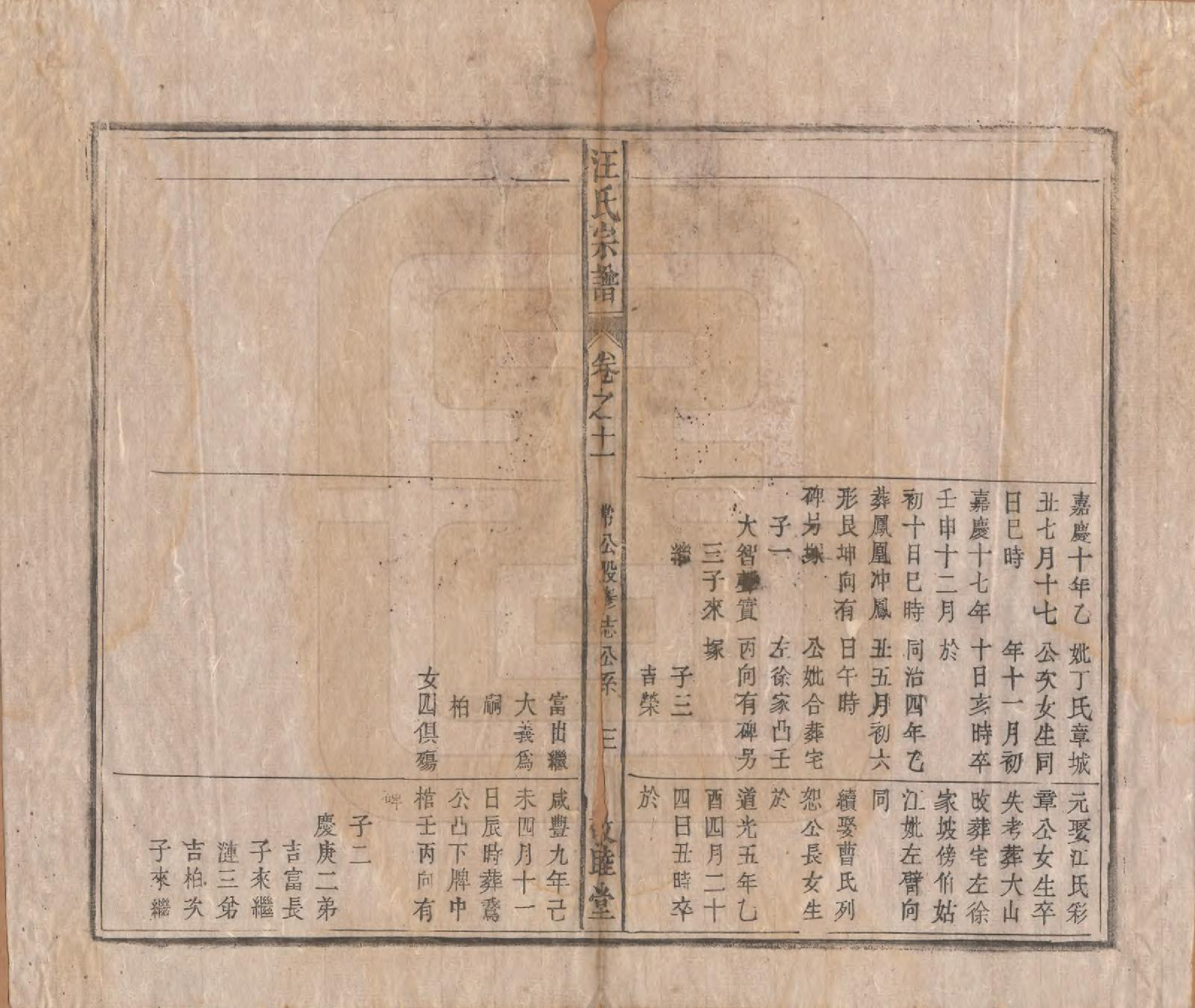 GTJP1478.汪.安徽怀宁.汪氏宗谱十五卷末二卷.清同治十年（1871）_011.pdf_第3页