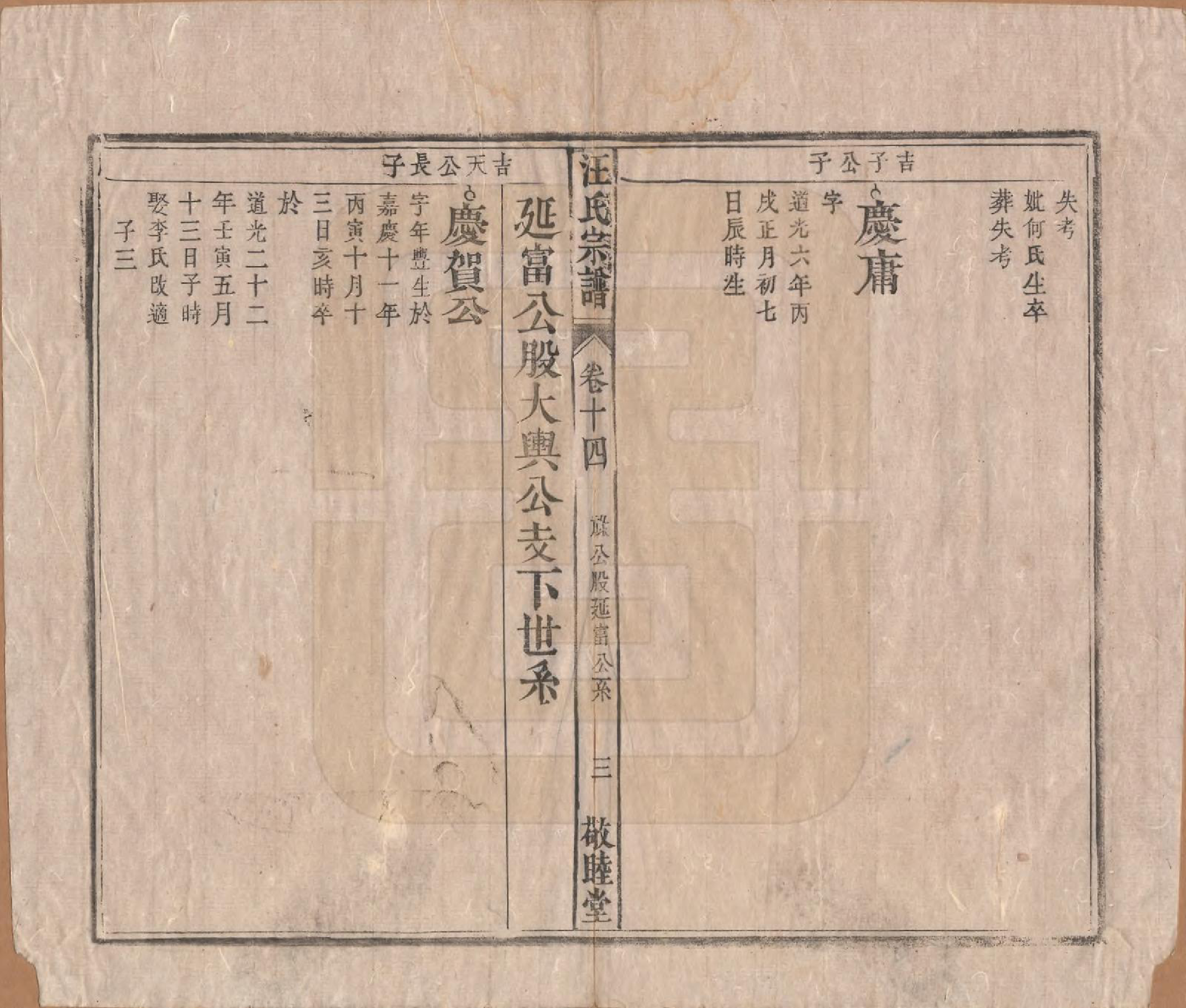 GTJP1478.汪.安徽怀宁.汪氏宗谱十五卷末二卷.清同治十年（1871）_014.pdf_第3页