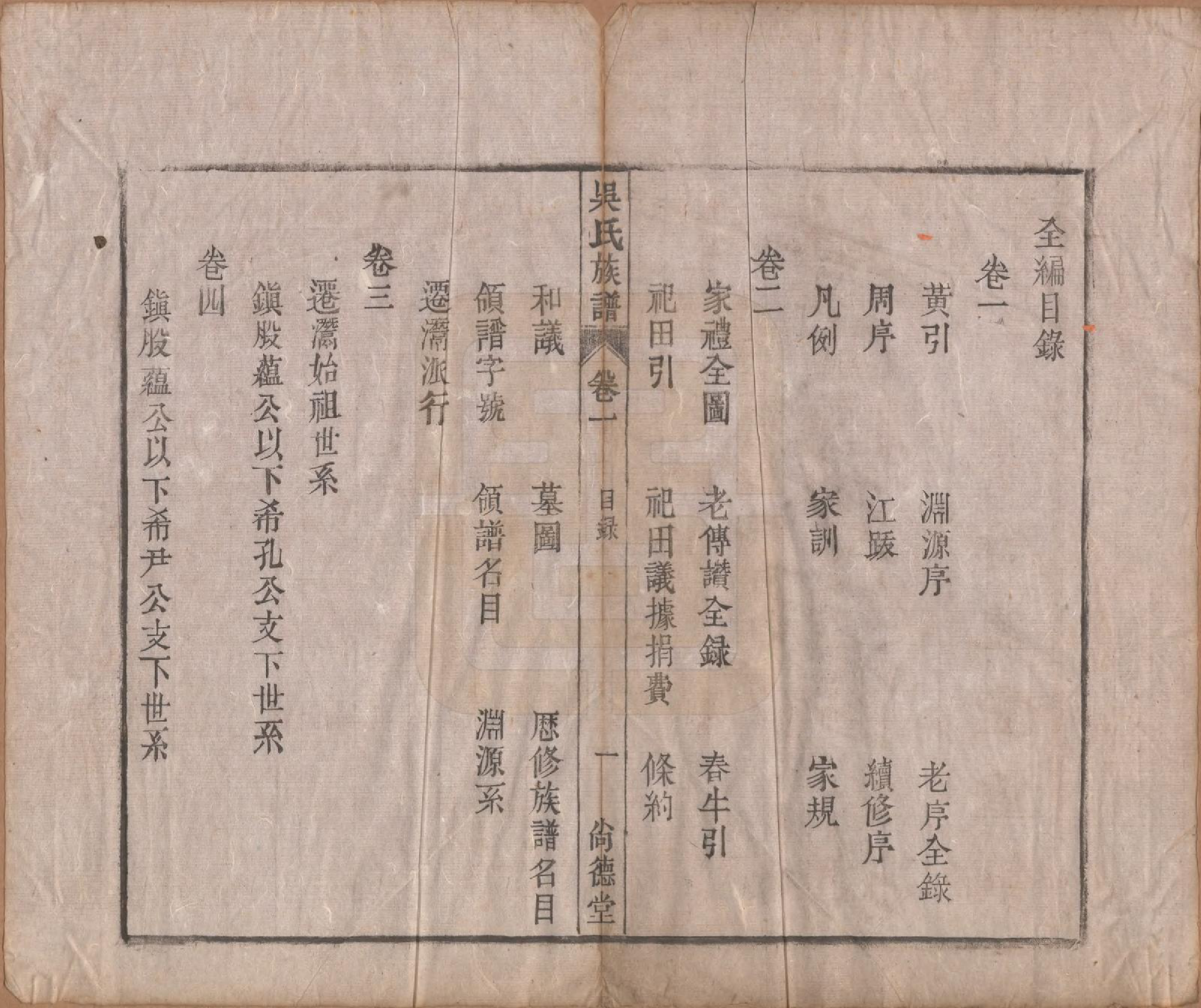 GTJP1710.吴.安徽潜山.吴氏宗谱六卷.清同治八年（1869）_001.pdf_第3页