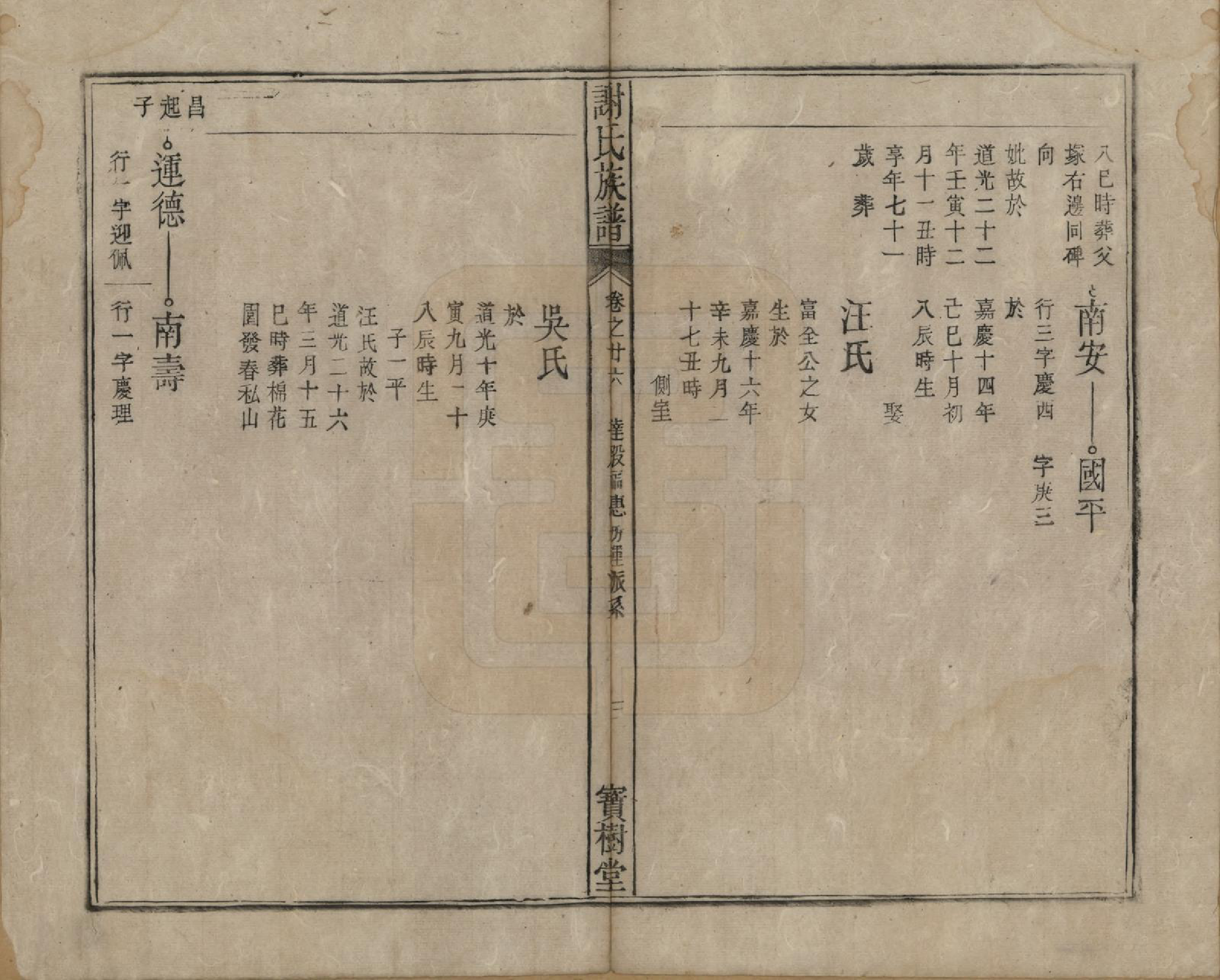 GTJP1789.谢.安徽陈留.谢氏族谱.清道光26年[1846]_026.pdf_第3页