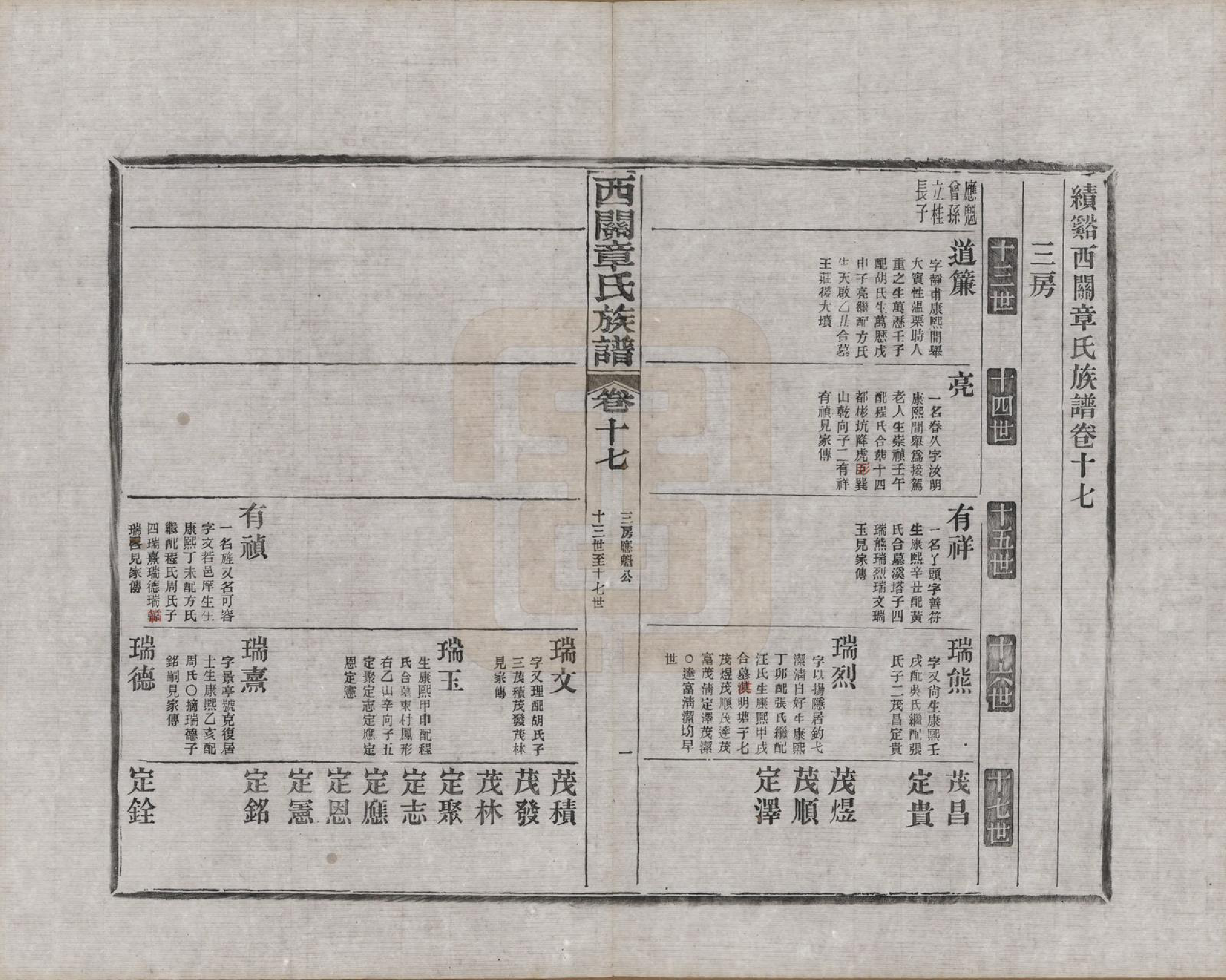 GTJP2197.章.安徽绩溪.绩溪西关章氏族谱四十卷首二卷附一卷.民国五年（1916）_017.pdf_第1页